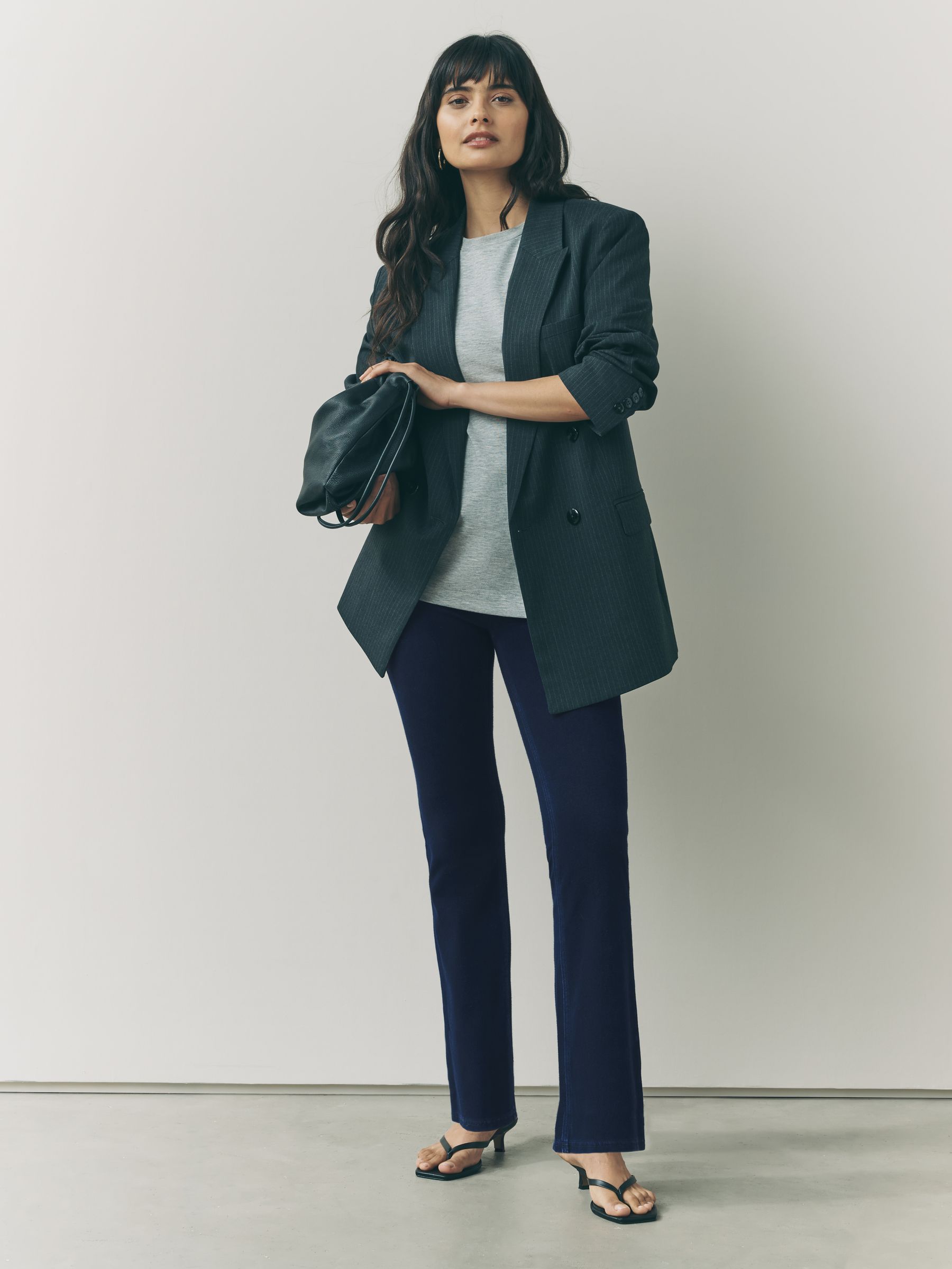 Jersey Bootcut Leggings - Indigo Blue - Regular - SIP Worn