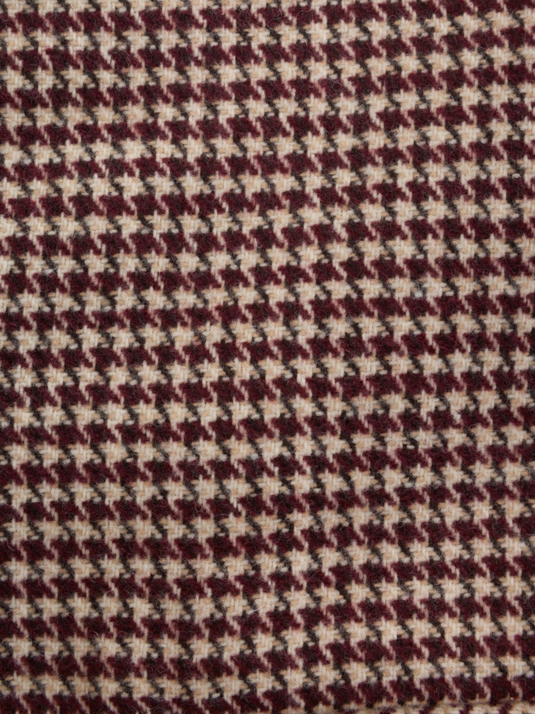 N.Premium Single Breasted Blazer With Wool - Burgundy Dogtooth - Regular - SIP Still Life