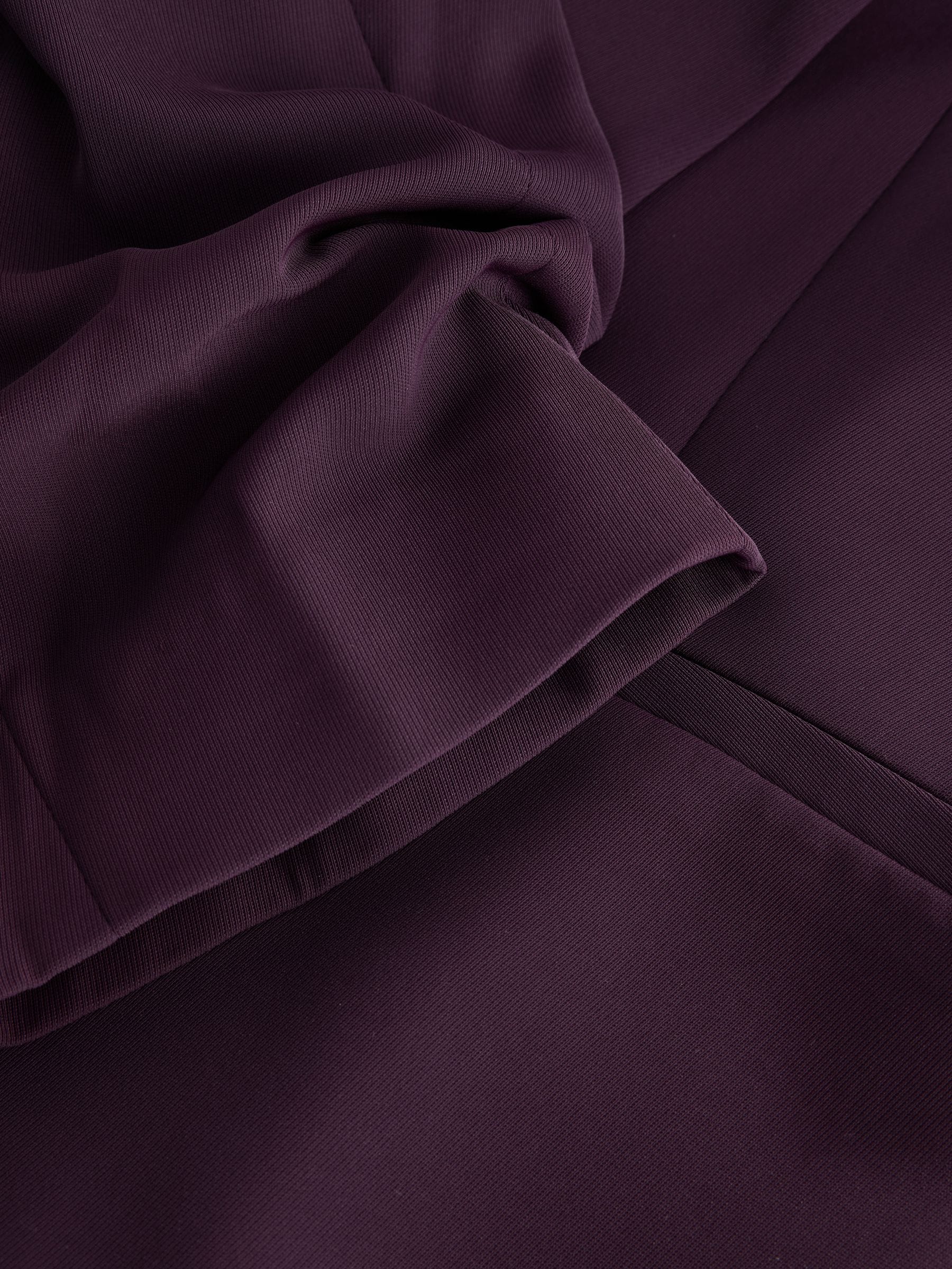 Relaxed Ruched Sleeve Blazer - Berry - Regular - SIP Still Life