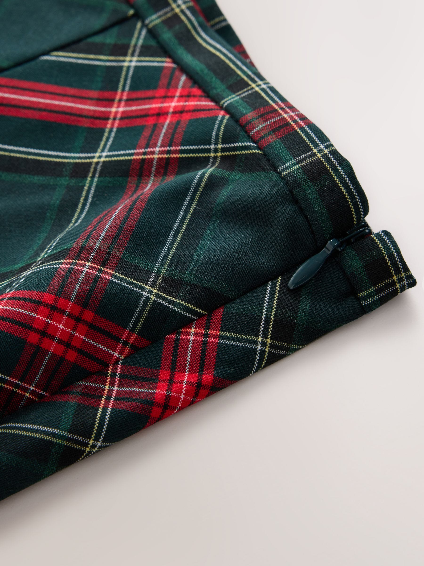 Check Midi Skirt - Red/Green - Regular - SIP Still Life