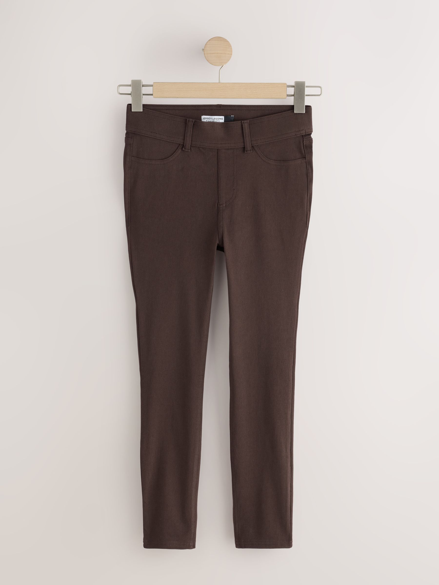 Jersey Denim Leggings - Brown - Regular - SIP Still Life