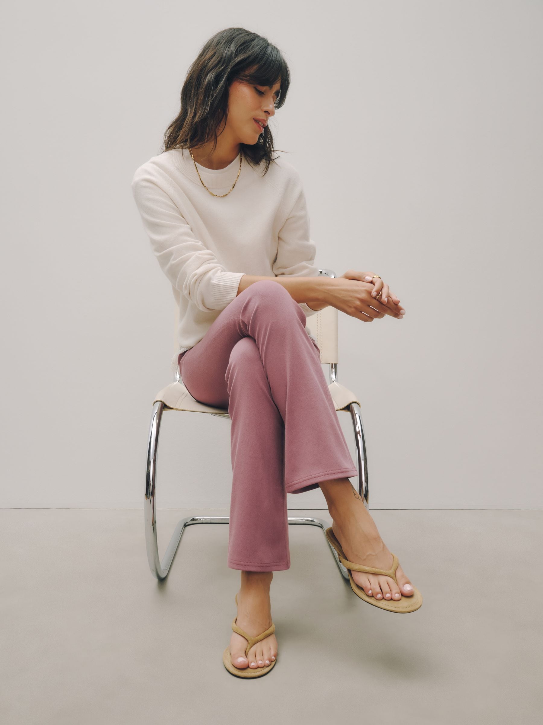 Jersey Bootcut Leggings - Rose Pink - Regular - SIP Worn