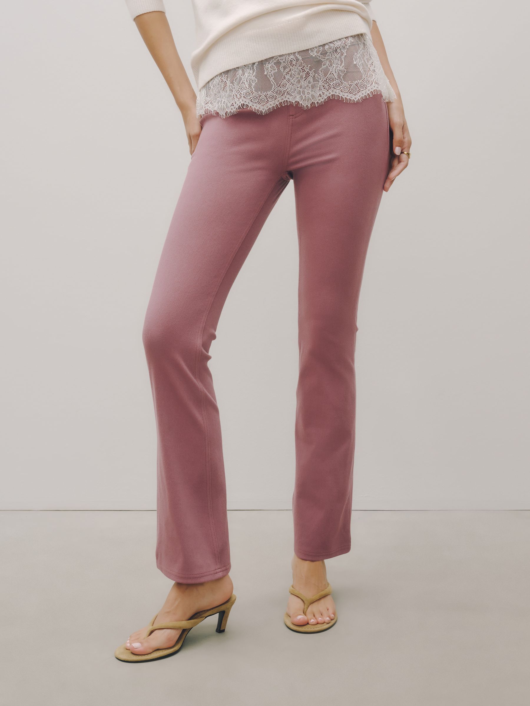 Jersey Bootcut Leggings - Rose Pink - Regular - SIP Worn