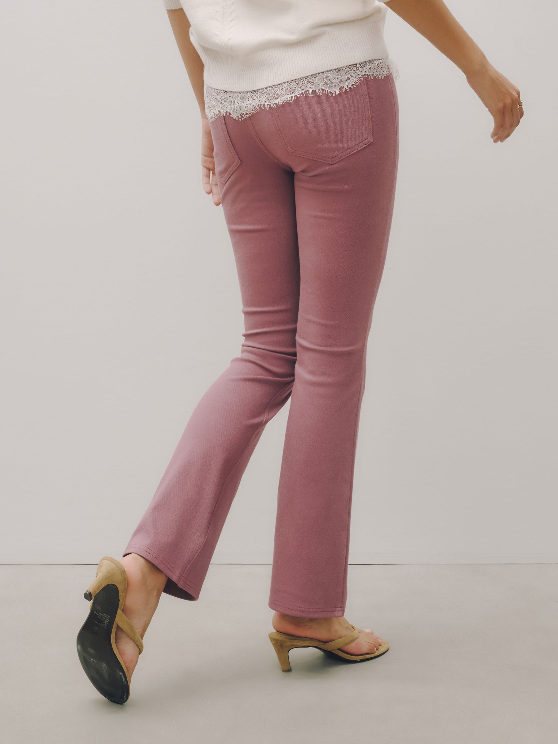Jersey Bootcut Leggings - Rose Pink - Regular - SIP Worn
