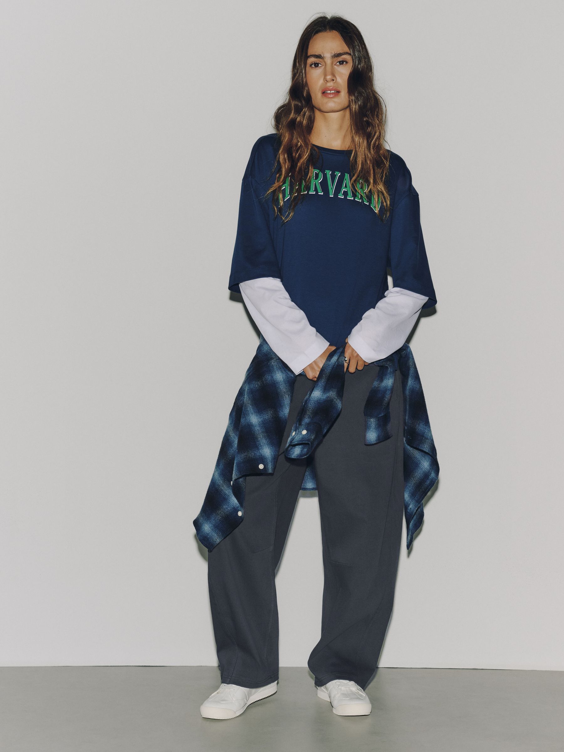 Barrel Leg Denim Jersey Trousers - Khaki Green - Regular - SIP Worn