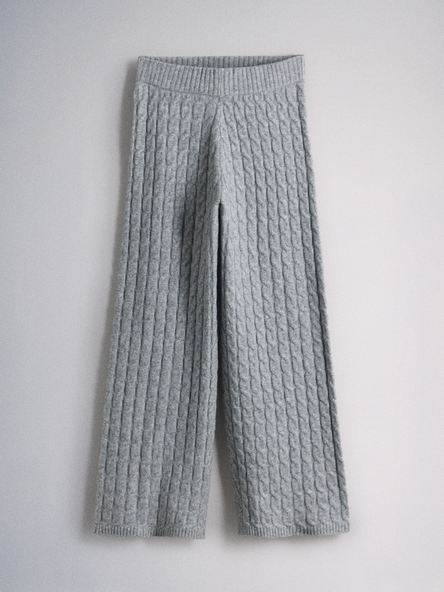 The Set Cable Knit Jumper and Joggers Co-ord Set - Grey - Regular - SIP Still Life