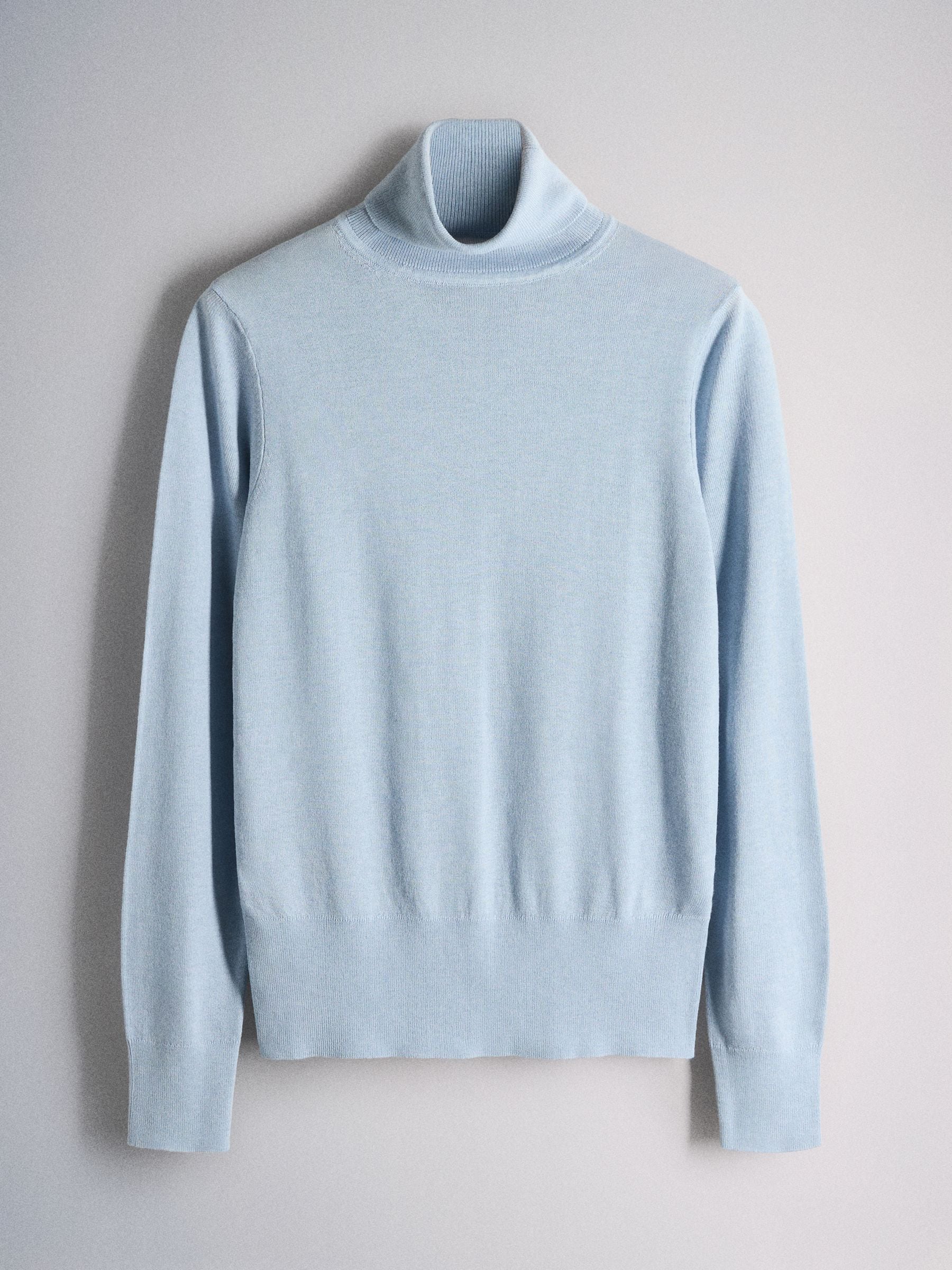 The Set 4 Pack Roll Neck Jumpers With Wool - Dark/Charcoal Grey/Halogen Blue/Navy - Regular - SIP Still Life