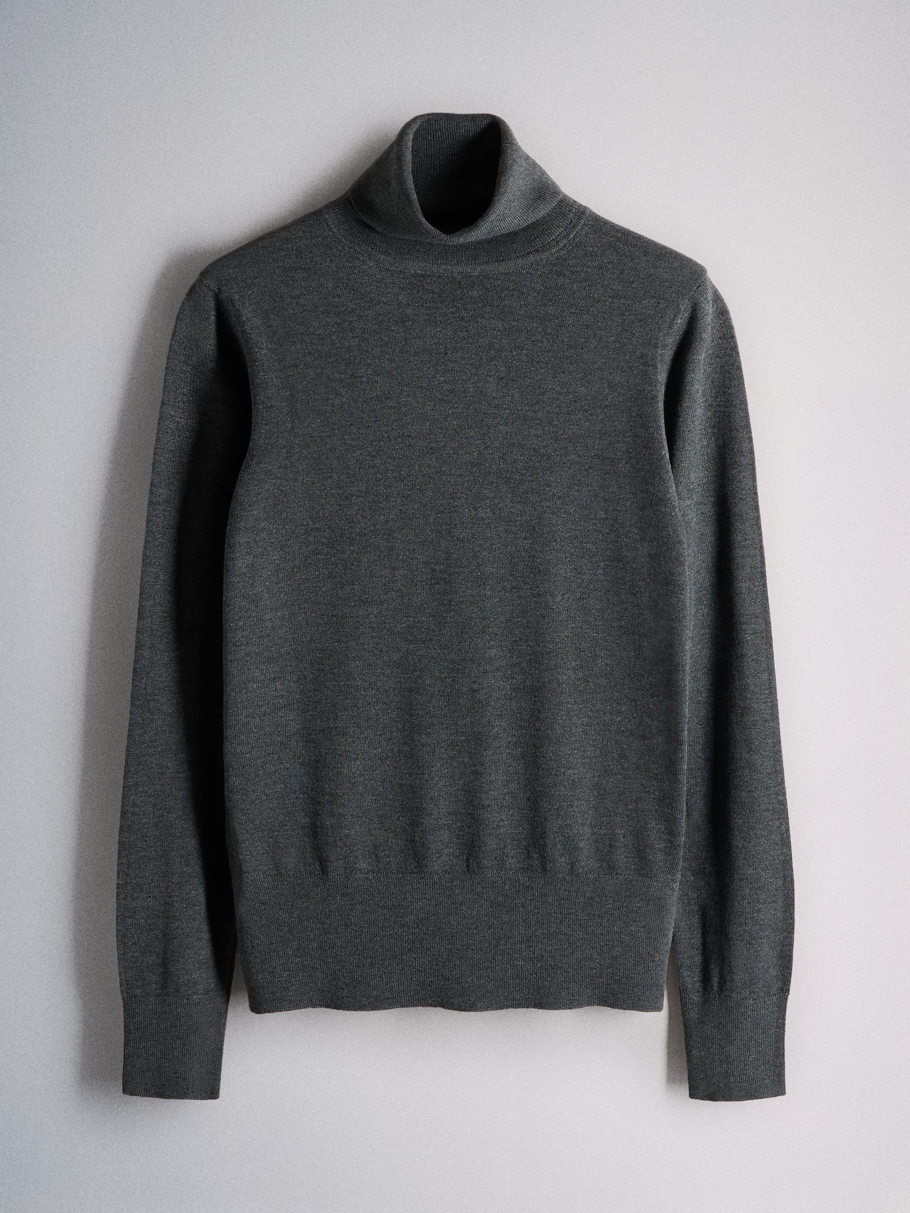 The Set 4 Pack Roll Neck Jumpers With Wool - Dark/Charcoal Grey/Halogen Blue/Navy - Regular - SIP Still Life