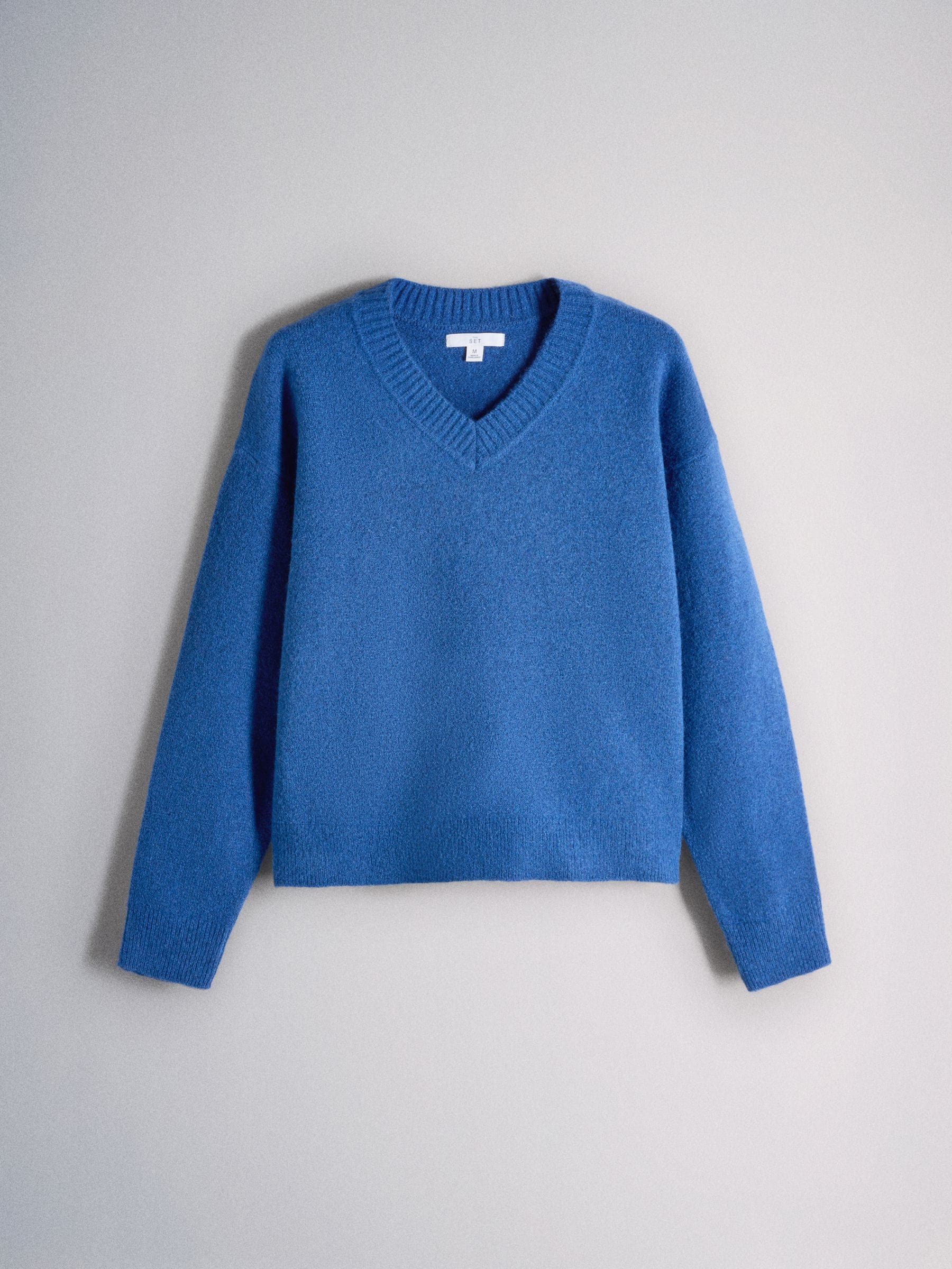 The Set 2 Pack V-Neck Jumpers With Wool - Light Grey Marl Nouvean/Navy - Regular - SIP Still Life