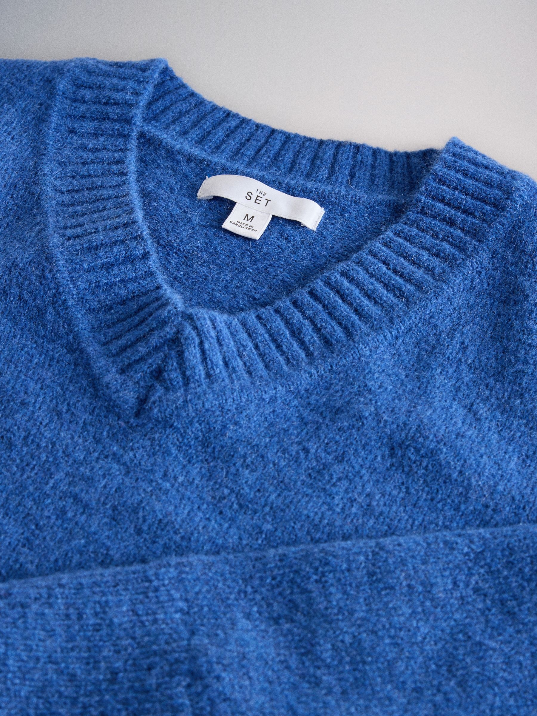 The Set 2 Pack V-Neck Jumpers With Wool - Light Grey Marl Nouvean/Navy - Regular - SIP Still Life