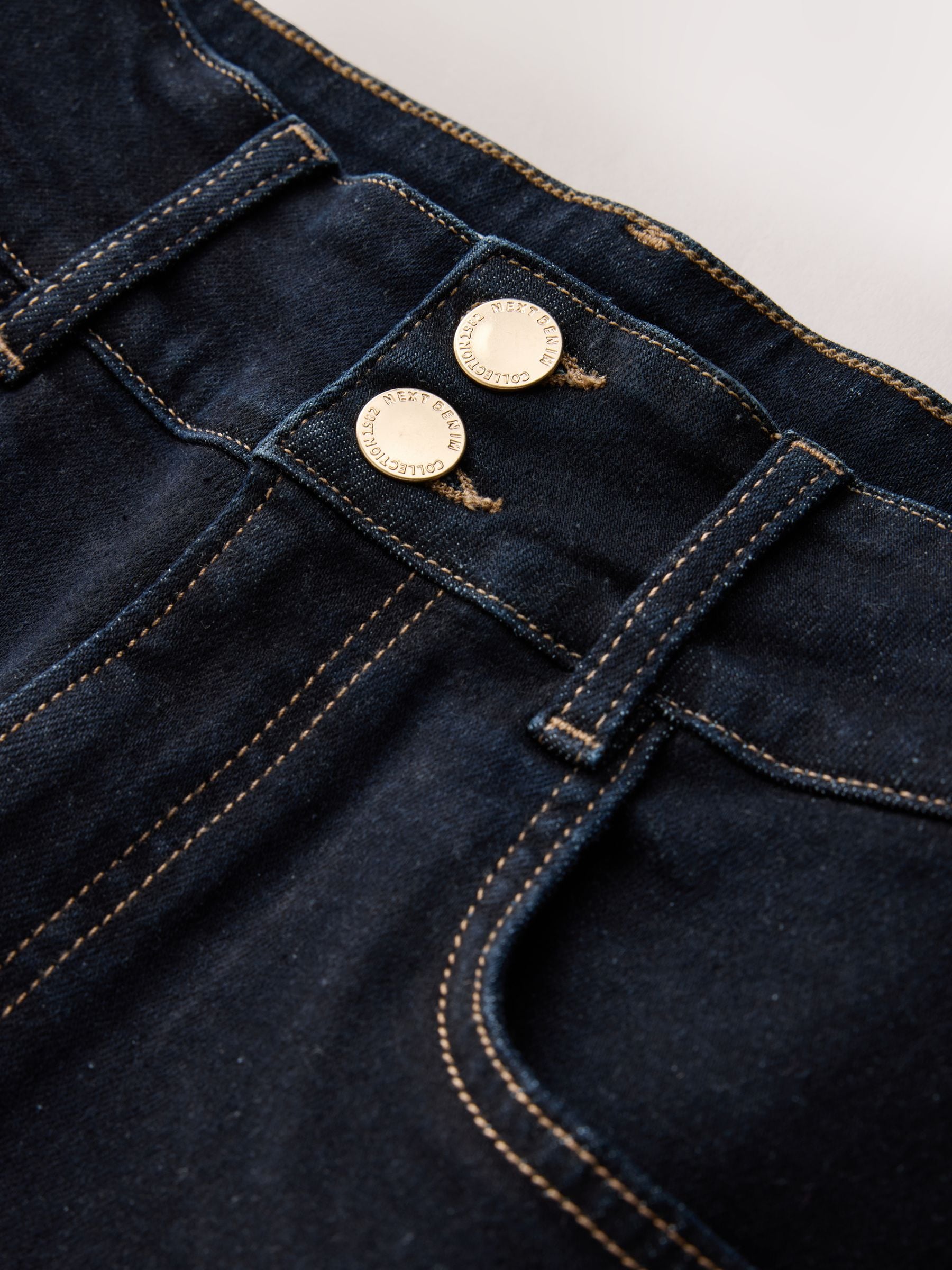High Rise Stretch Wide Leg Jeans - Indigo Rinse Blue - Regular - SIP Still Life