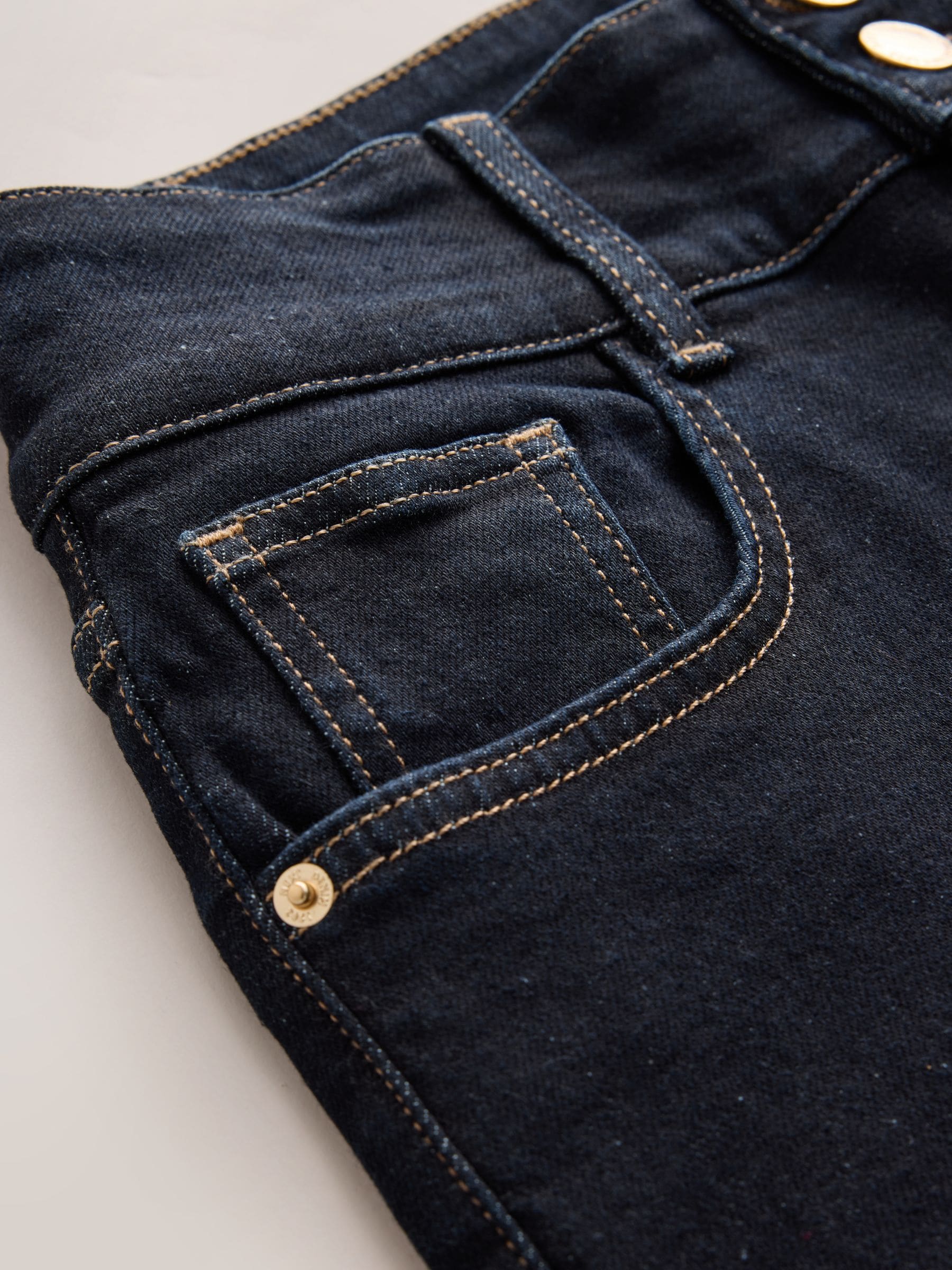 High Rise Stretch Wide Leg Jeans - Indigo Rinse Blue - Regular - SIP Still Life