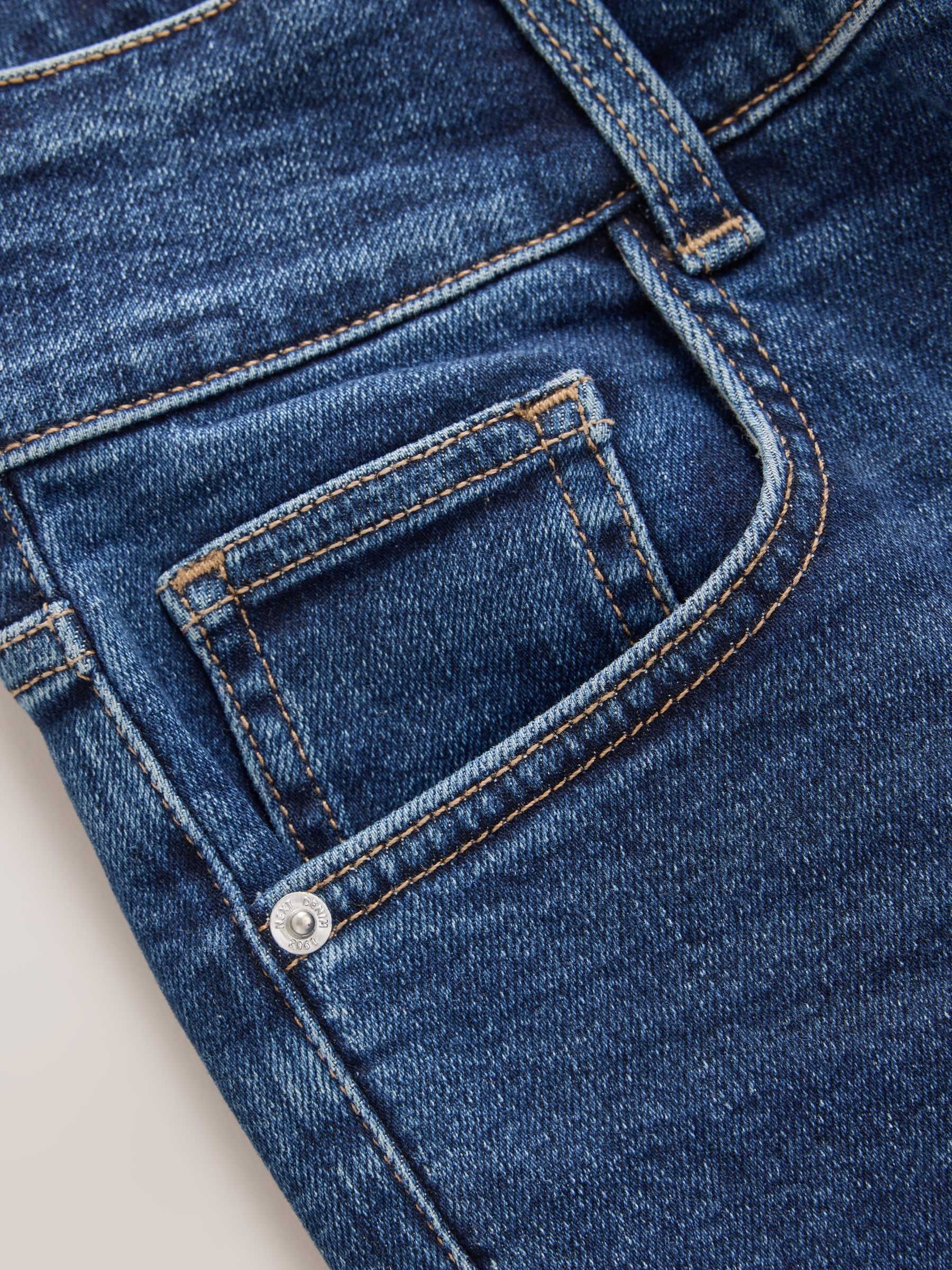 High Rise Stretch Wide Leg Jeans - Authentic Dark Blue - Regular - SIP Still Life