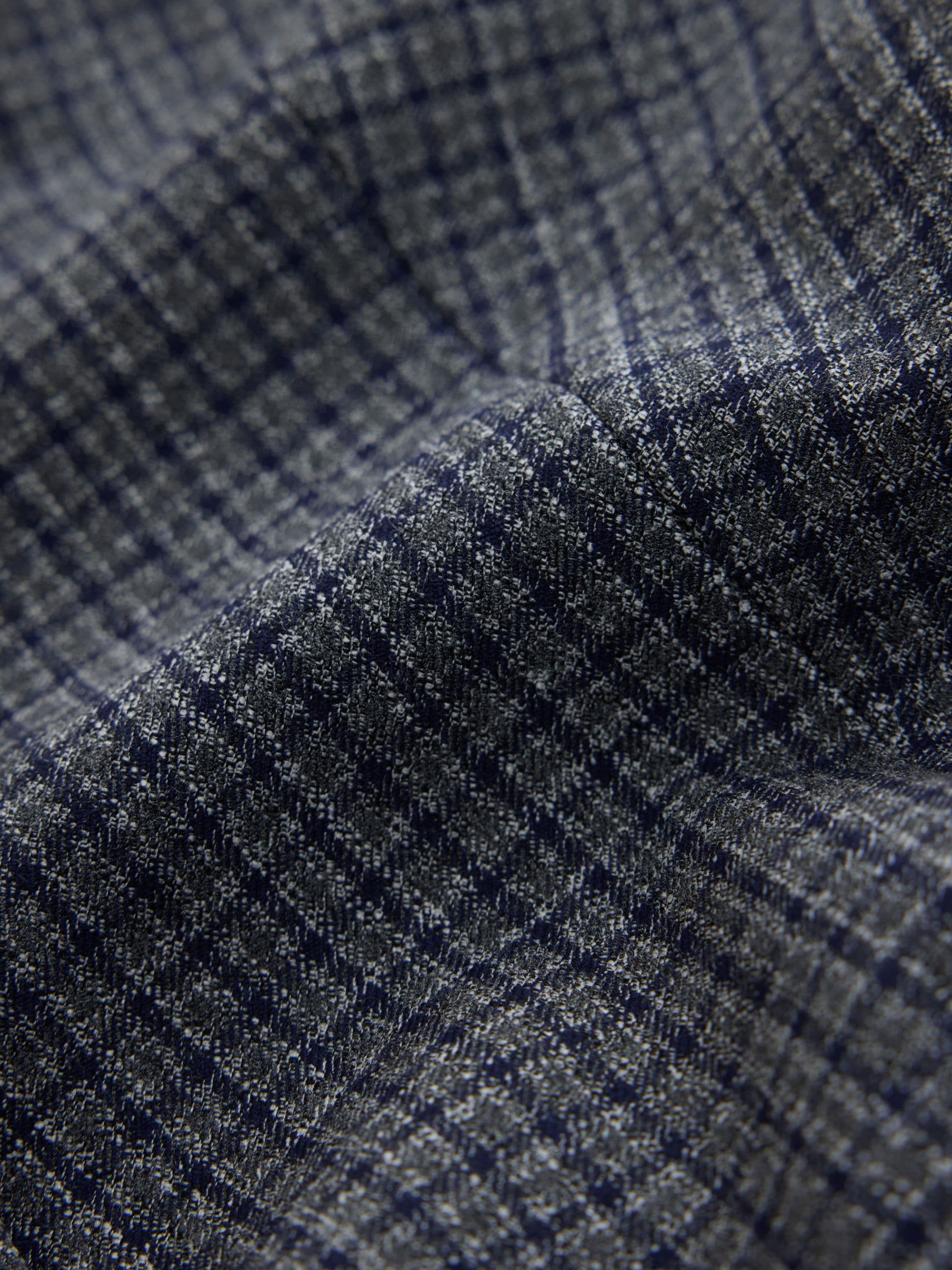 Tailored Single Breasted Blazer With Wool - Grey - Regular - SIP Still Life