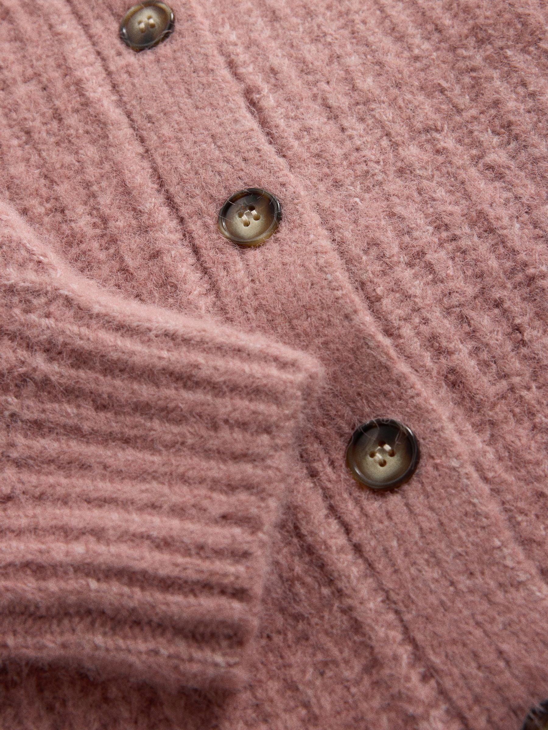 The Set 2 Pack Fluffy Crew Neck Cardigan - Cream / Baby Pink - Regular - SIP Still Life