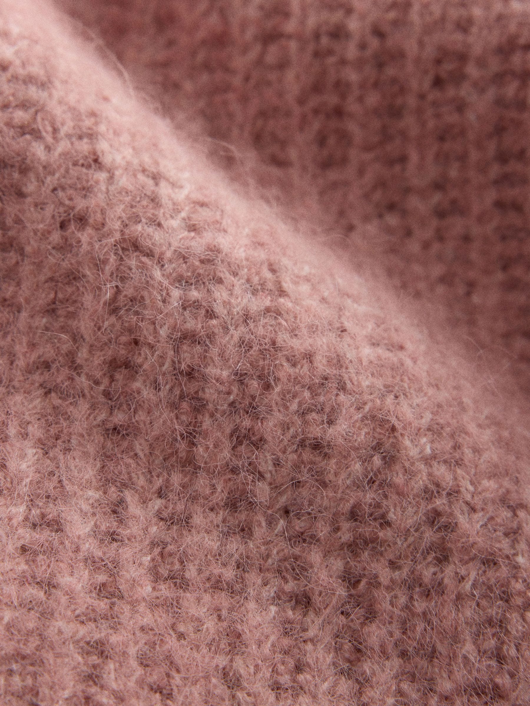 The Set 2 Pack Fluffy Crew Neck Cardigan - Cream / Baby Pink - Regular - SIP Still Life