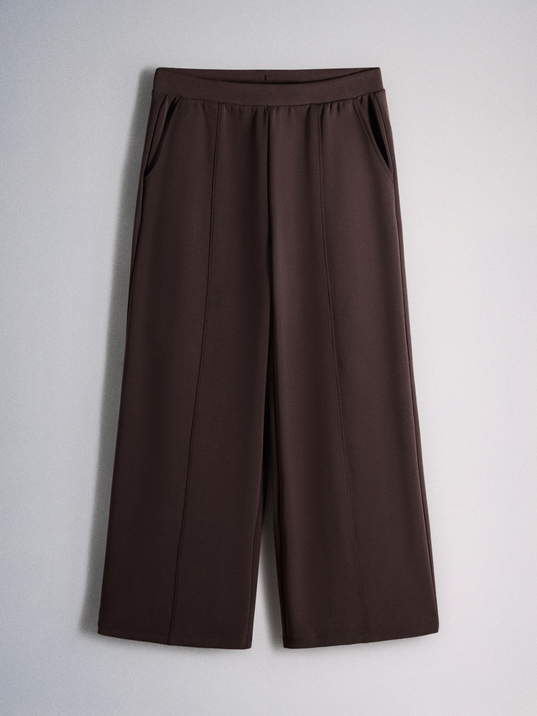 The Set 2 Pack Modal Blend Pintuck Trousers - Navy/Brown - Regular - SIP Still Life