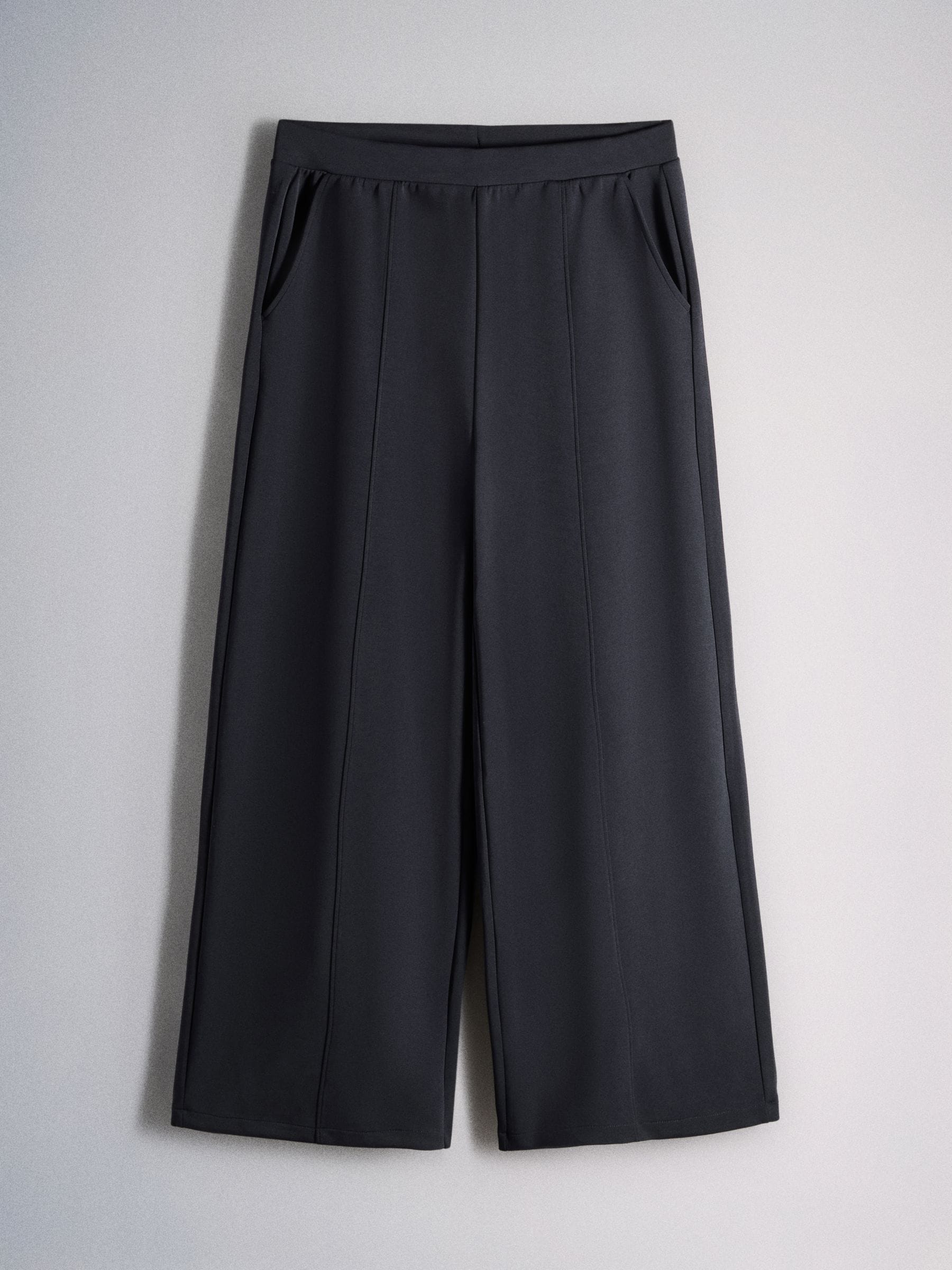 The Set 2 Pack Modal Blend Pintuck Trousers - Navy/Brown - Regular - SIP Still Life