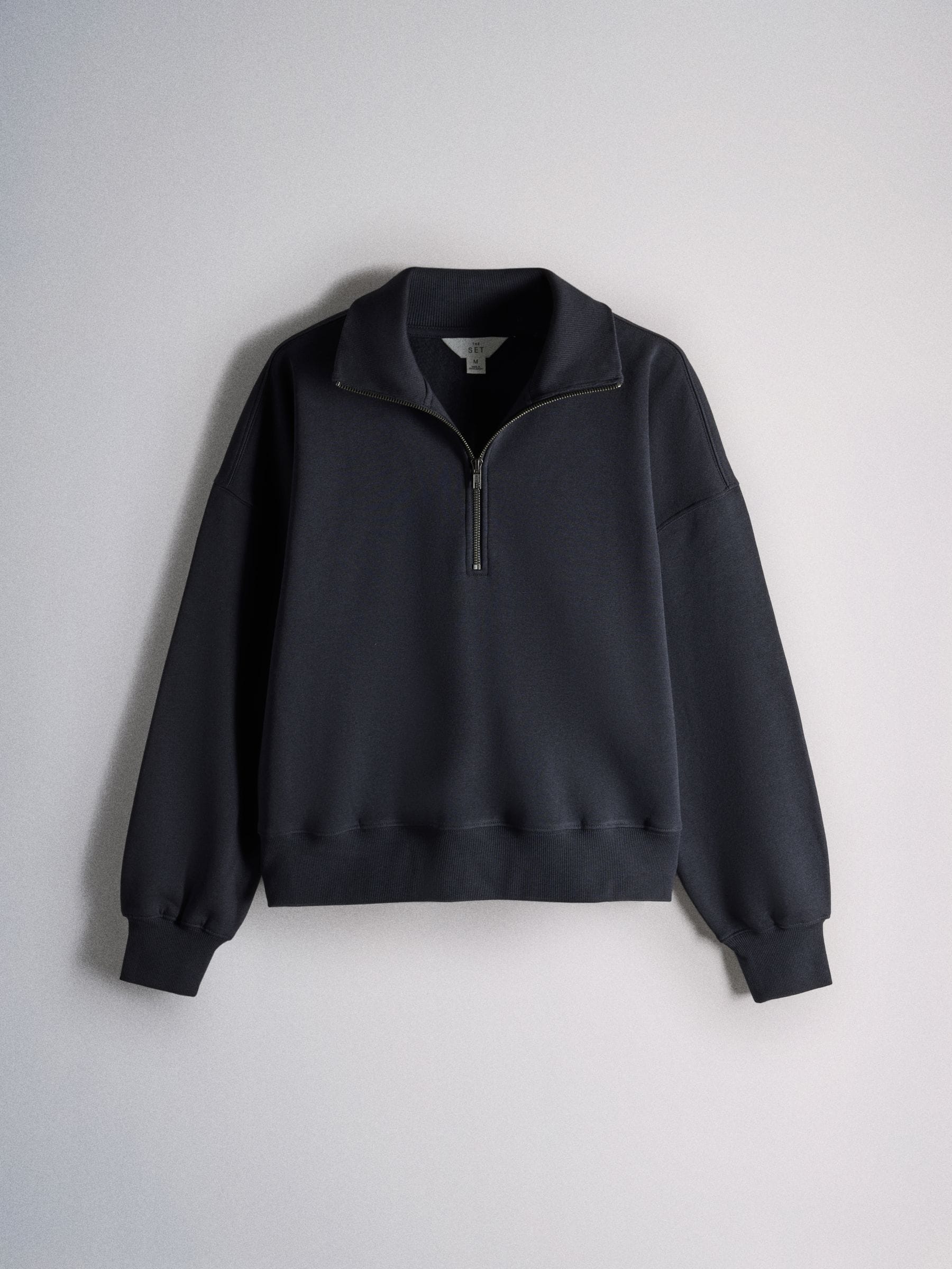 The Set 3 Pack Brushed Sweat Funnel Neck Sweaters - Tan/Navy/Brown - Regular - SIP Still Life