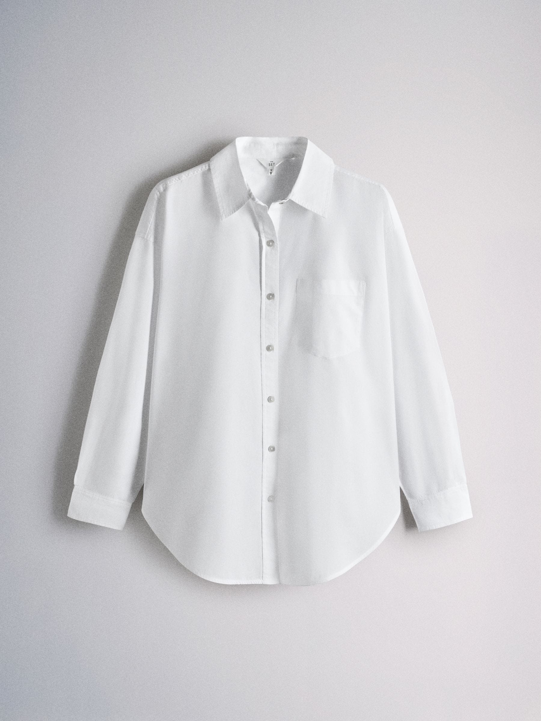 The Set Oversized Shirt - White - Regular - SIP Still Life