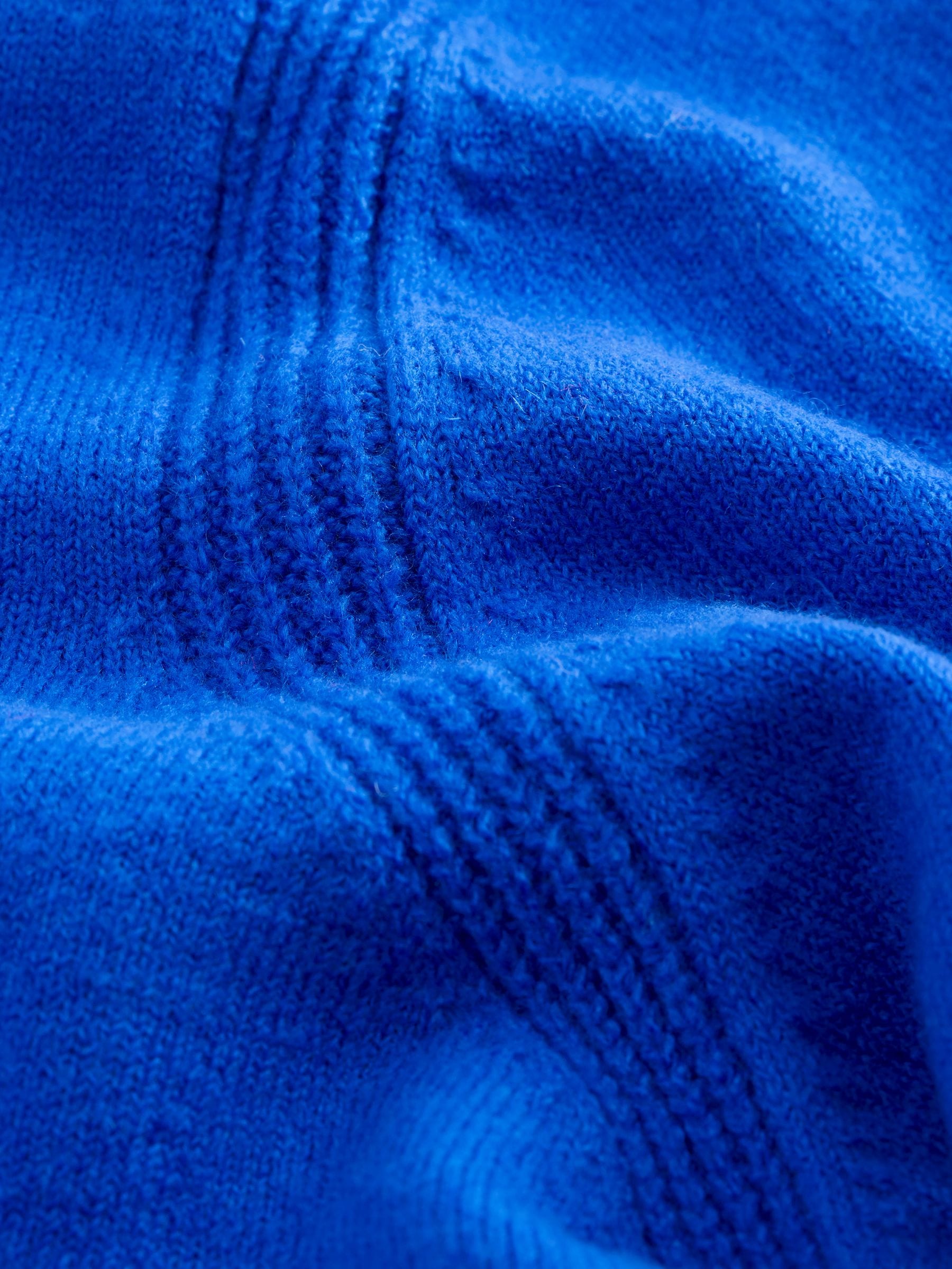 Supersoft V-Neck Long Sleeve Jumper - Cobalt Blue - Regular - SIP Still Life