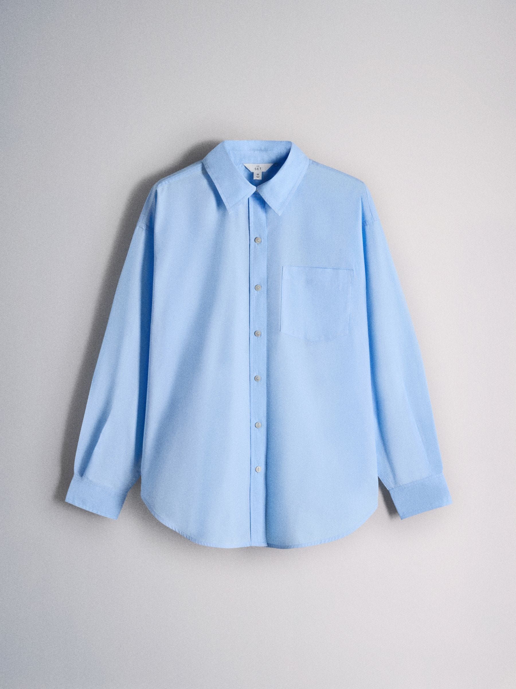The Set Oversized Shirt - Blue - Regular - SIP Still Life