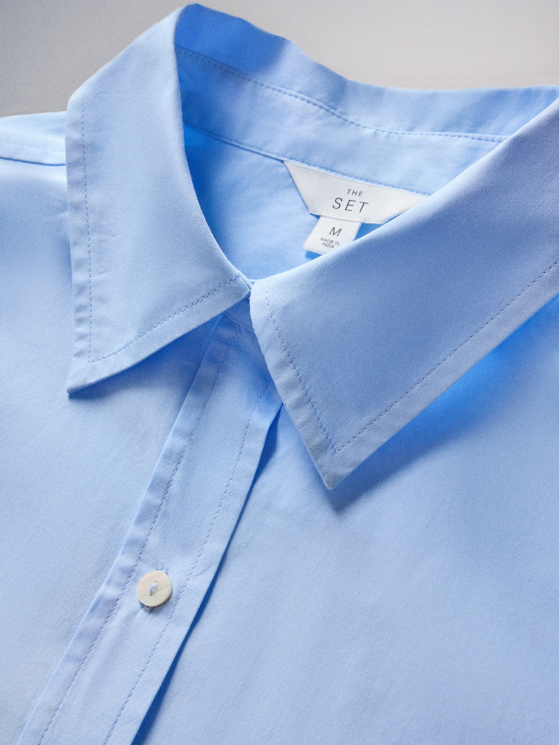 The Set Oversized Shirt - Blue - Regular - SIP Still Life