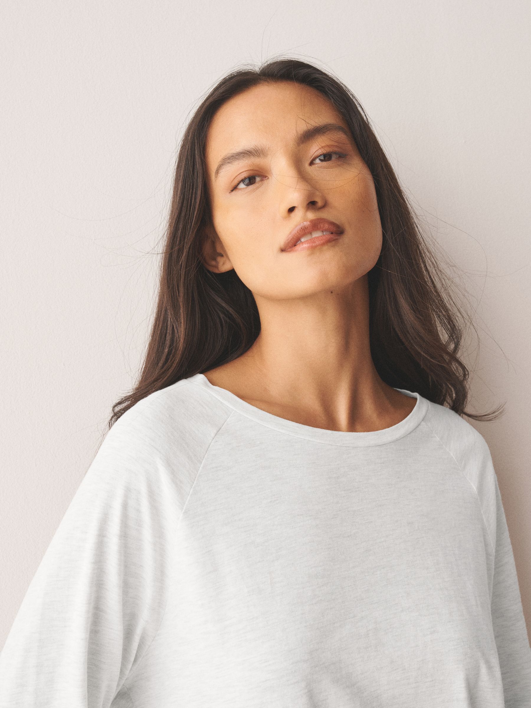 Long Sleeve Pyjamas - Ecru Stripe - Regular - SIP Worn