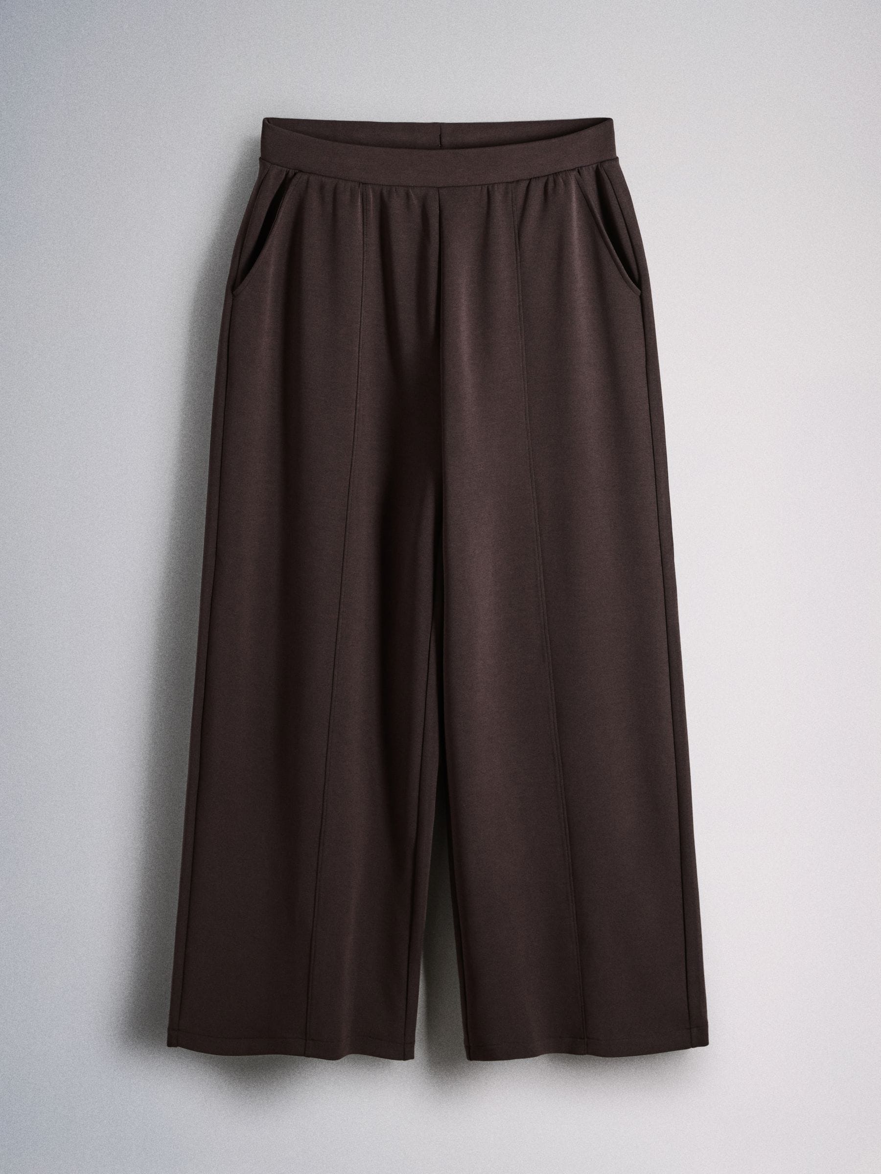 The Set Modal blend Half Zip Coord Loungewear Set - Brown - Regular - SIP Still Life