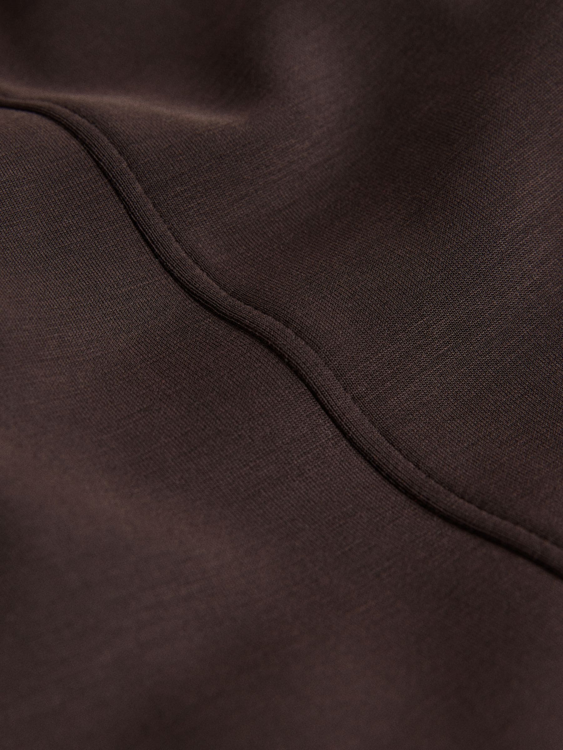 The Set Modal blend Half Zip Coord Loungewear Set - Brown - Regular - SIP Still Life