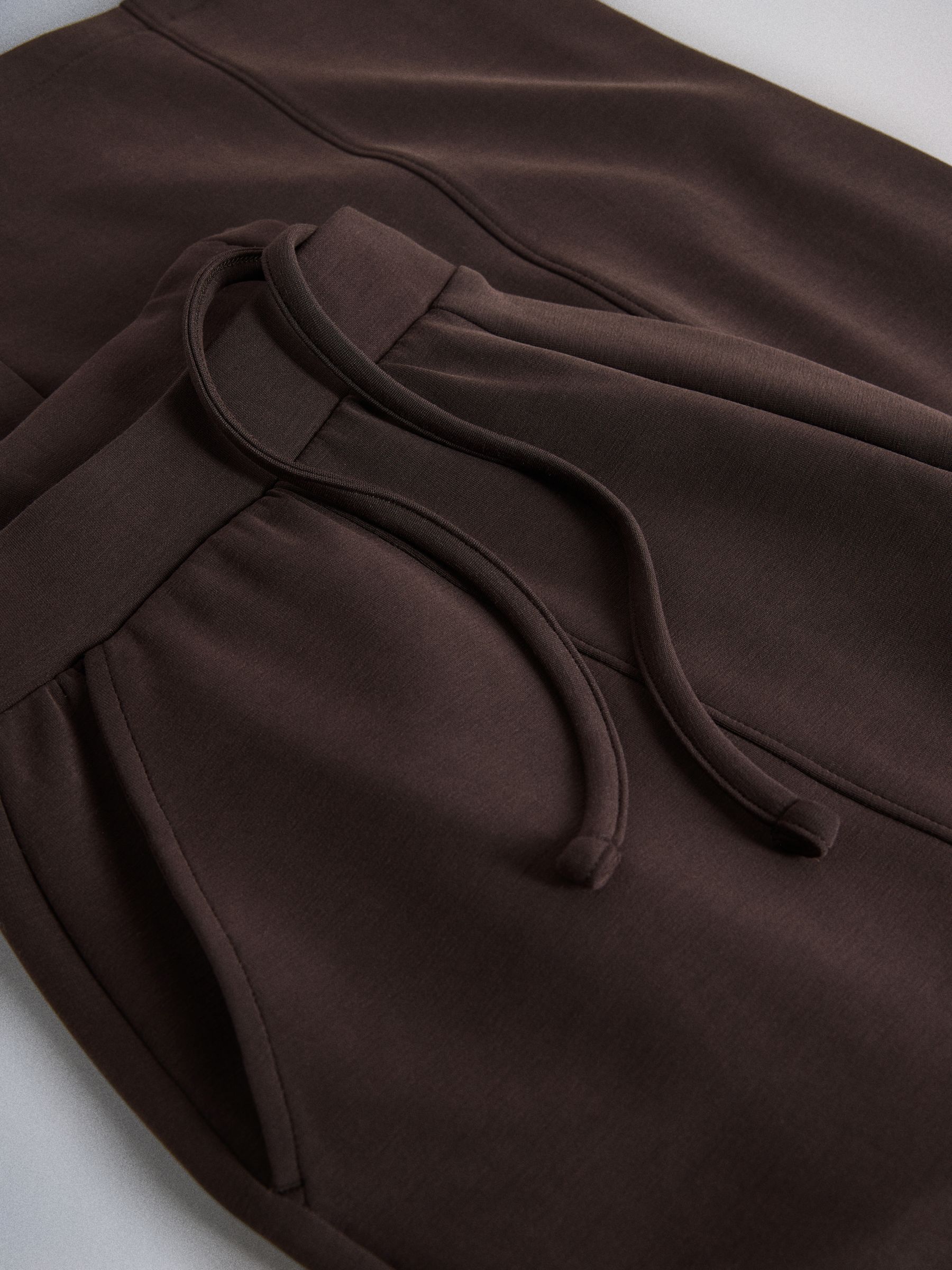 The Set Modal blend Half Zip Coord Loungewear Set - Brown - Regular - SIP Still Life