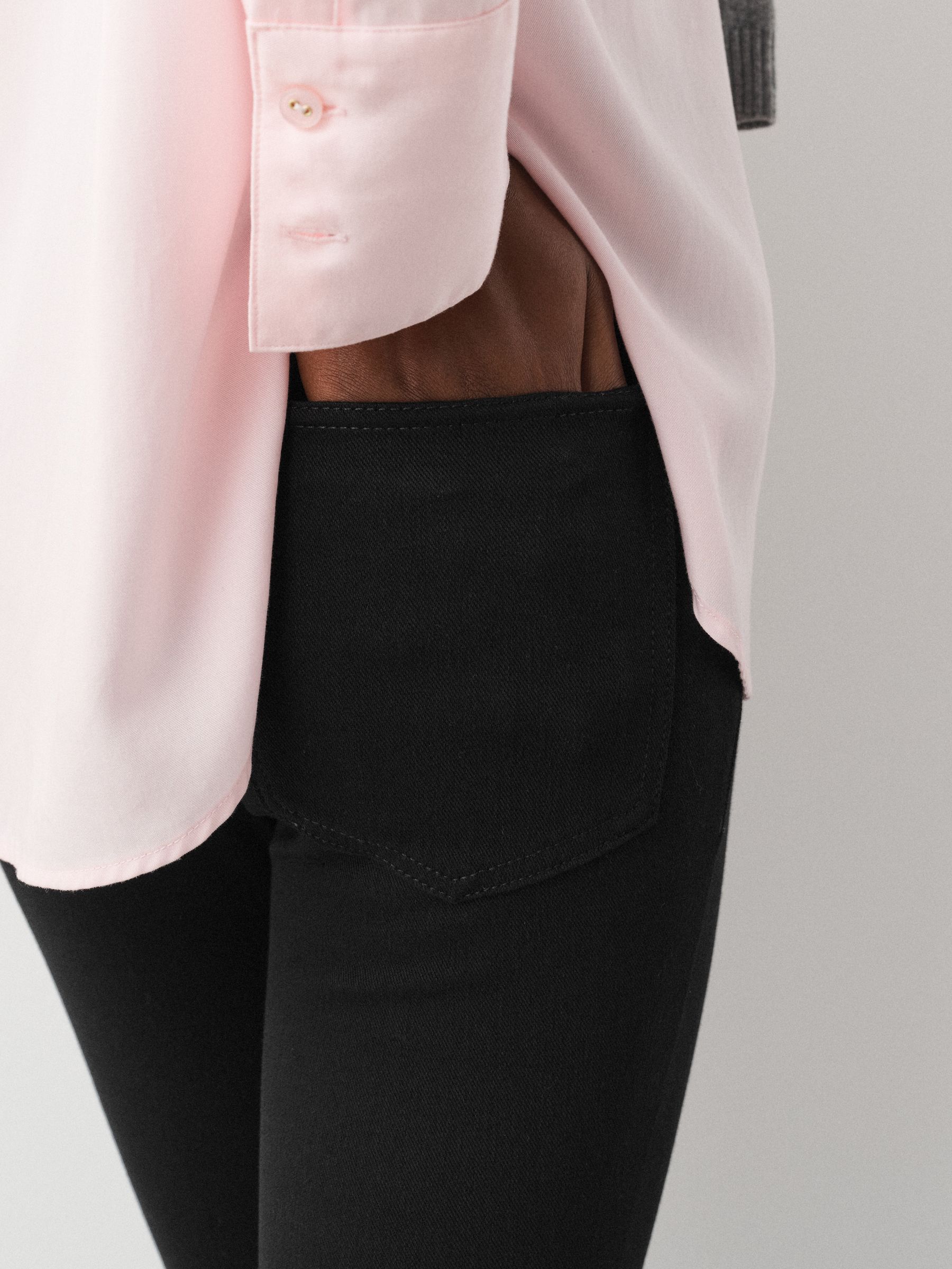 Full Length Jersey Denim Bootcut Leggings 2 Pack - Black/Dark Blue - Regular - SIP Worn
