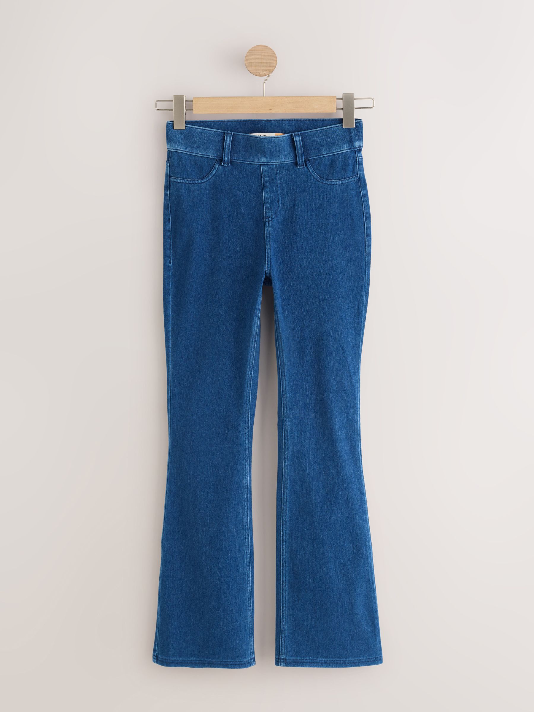 Full Length Jersey Denim Bootcut Leggings 2 Pack - Black/Dark Blue - Regular - SIP Still Life