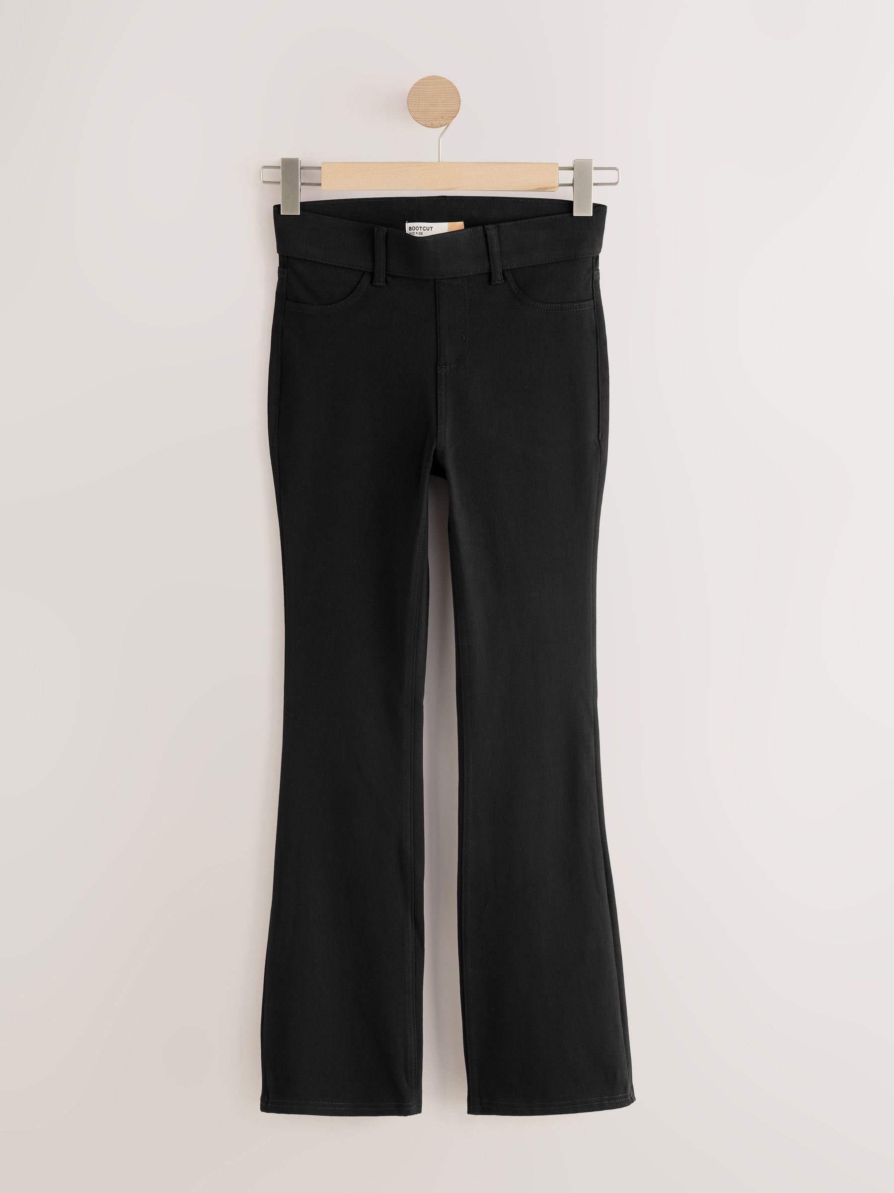 Full Length Jersey Denim Bootcut Leggings 2 Pack - Black/Dark Blue - Regular - SIP Still Life