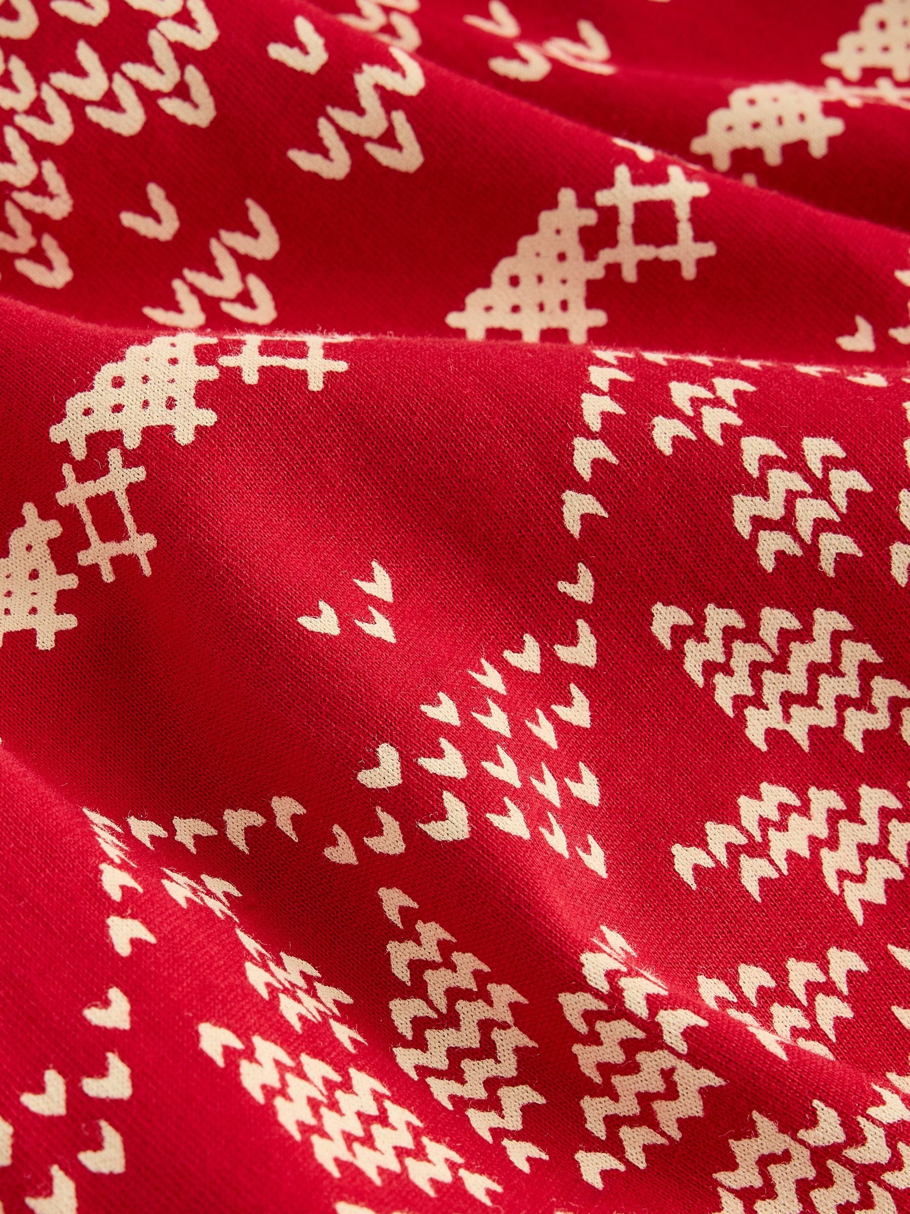 Long Sleeve Pyjamas - Red Fairisle - Regular - SIP Still Life