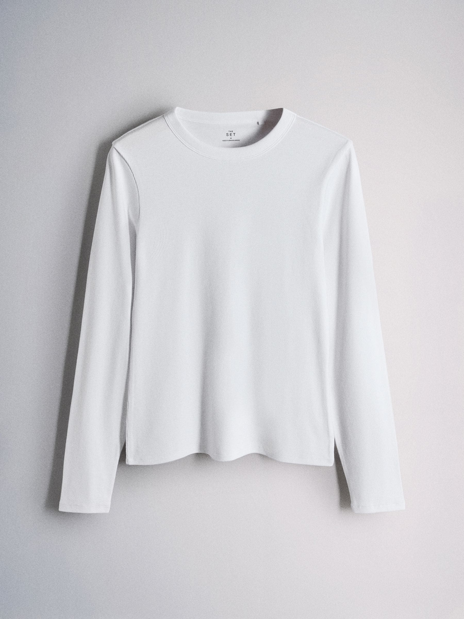 The Set 5 Pack Ribbed Long Sleeve T-Shirts - Grey/Black - Regular - SIP Still Life