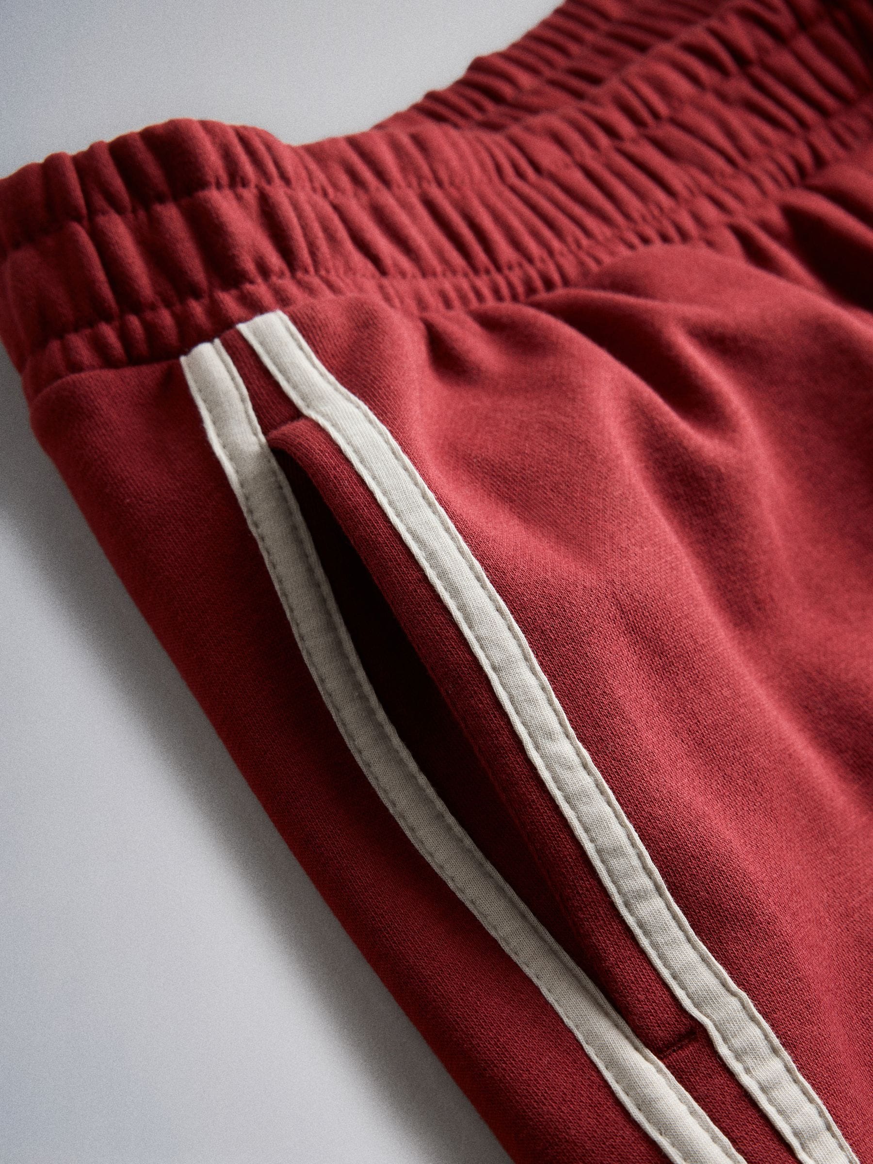 The Set Funnel Neck Sweat with Straight Leg Joggers Co-Ord Set - Red - Regular - SIP Still Life