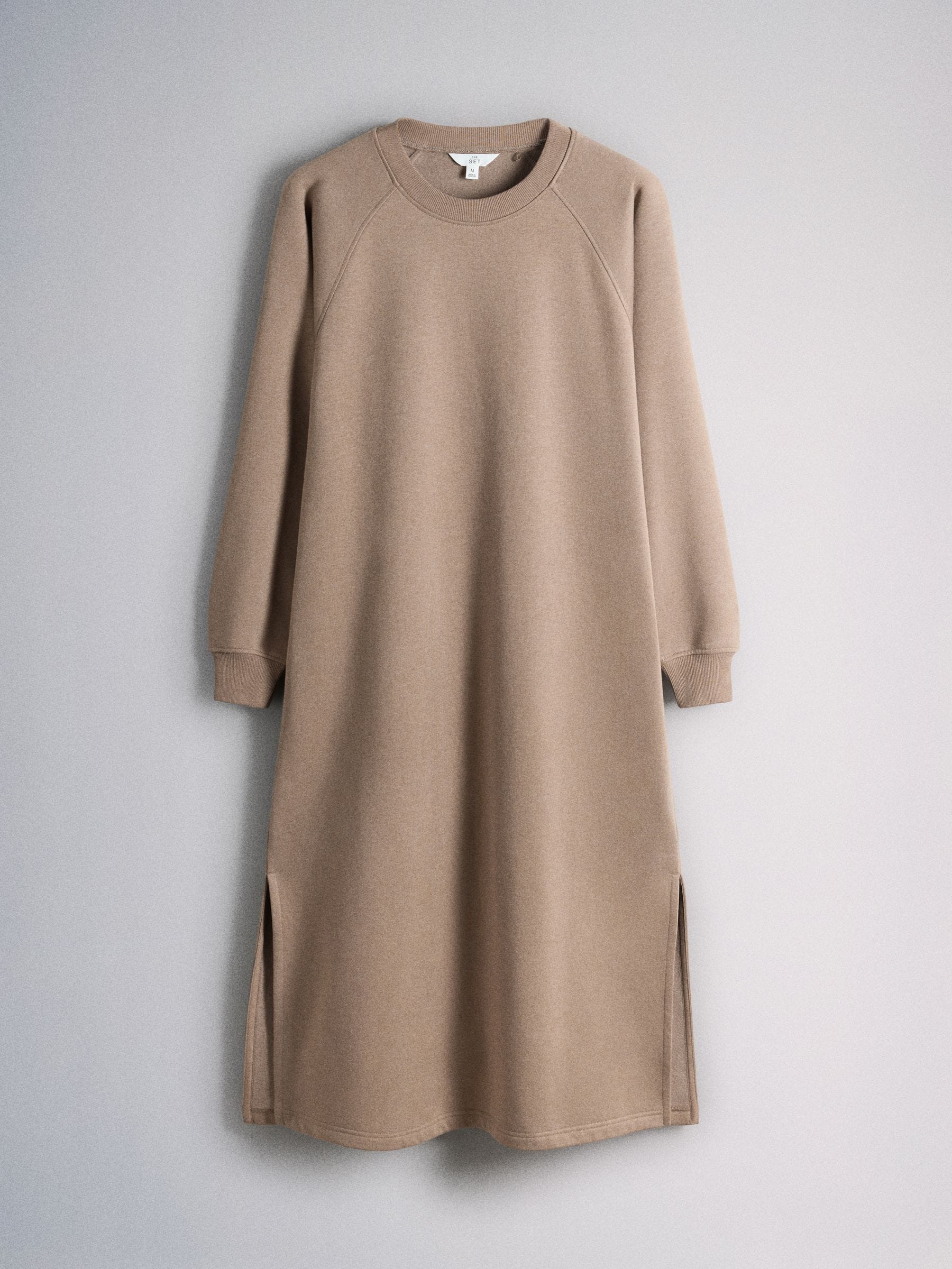 The Set 2 Pack Maxi Sweat Dresses - Neutral Taupe/Brown - Regular - SIP Still Life