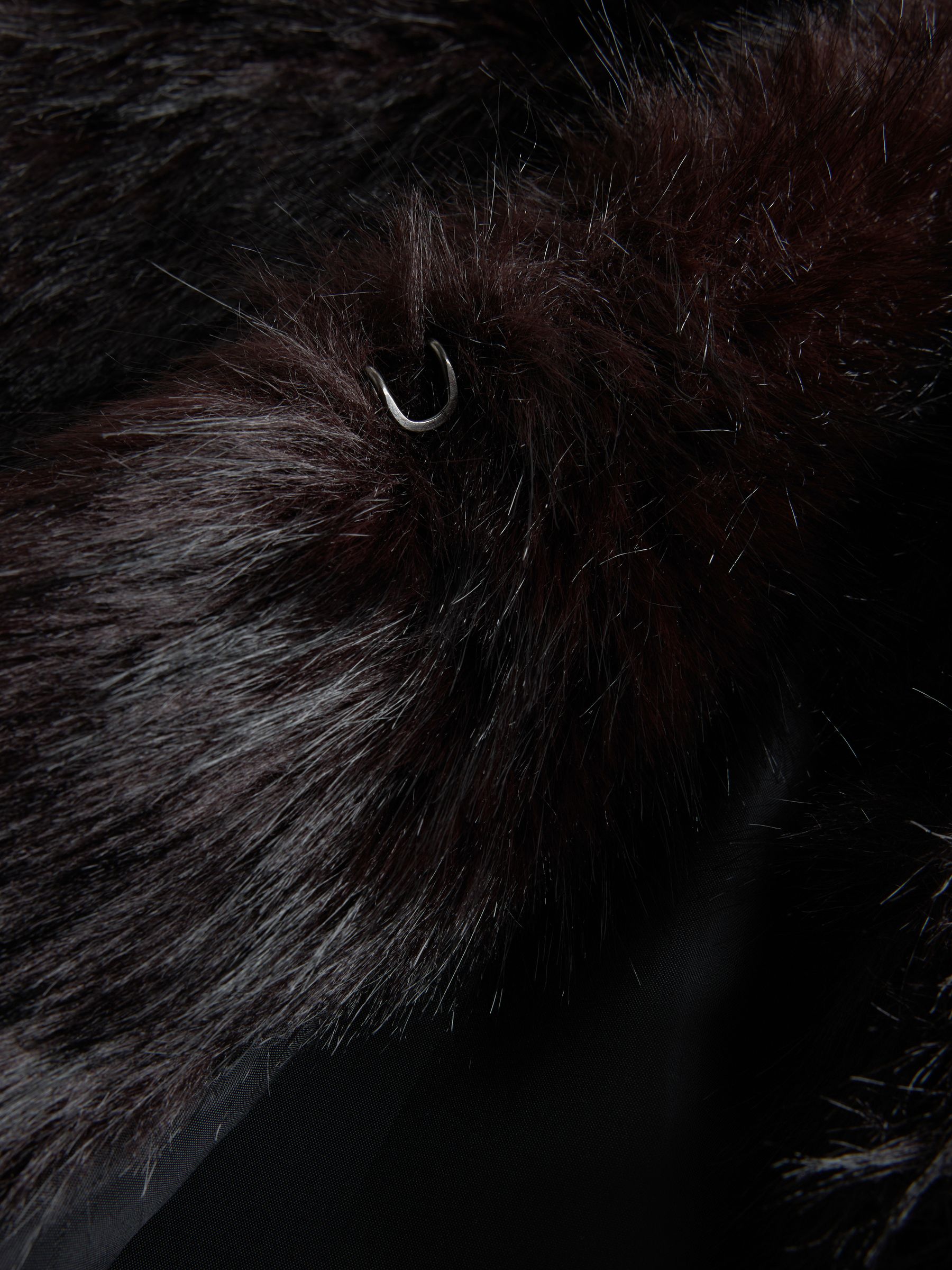 The Set Faux Fur Coat - Brown - Regular - SIP Still Life