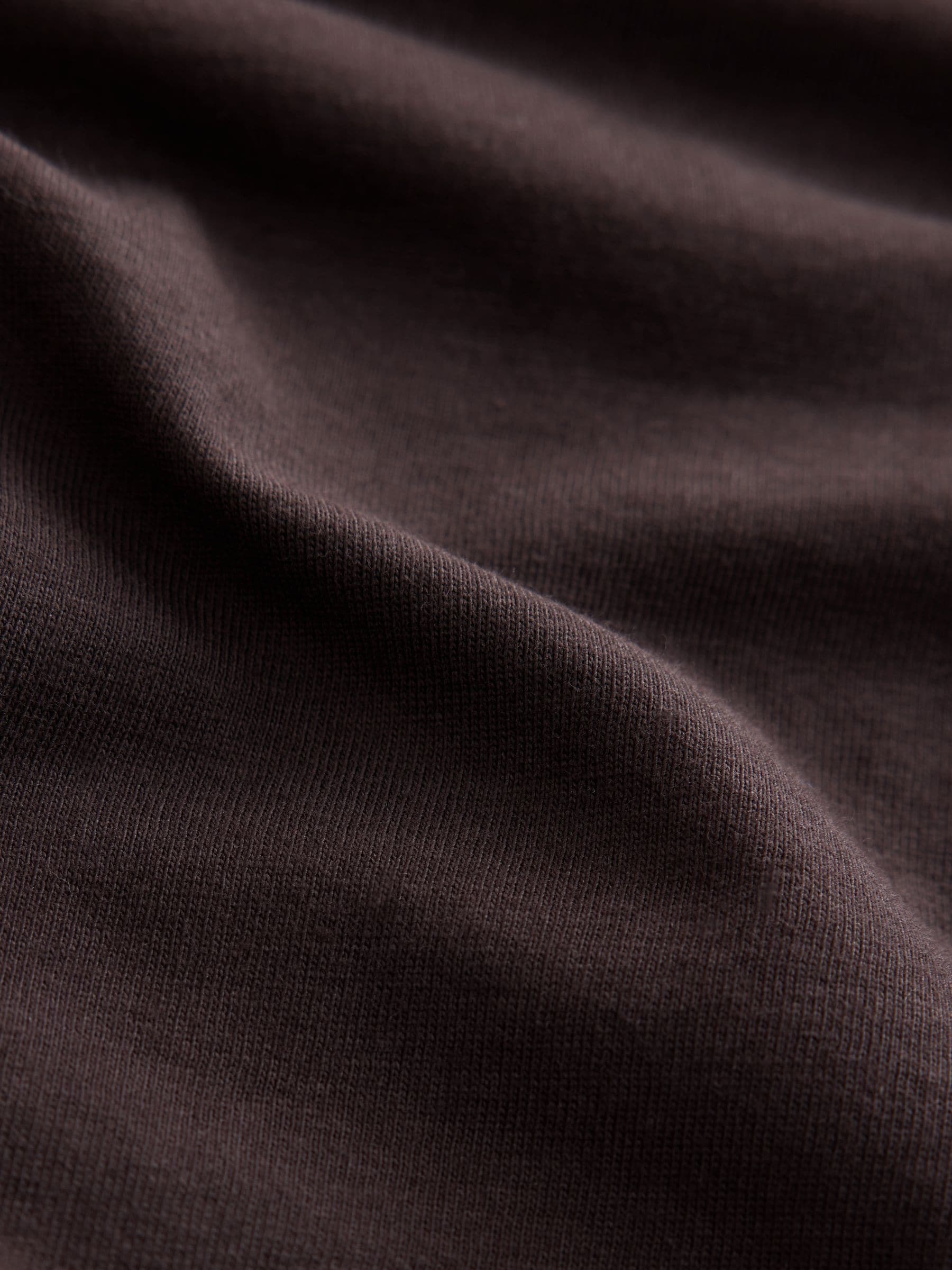 Long Sleeve Crew Neck T-Shirt - Chocolate Brown - Regular - SIP Still Life