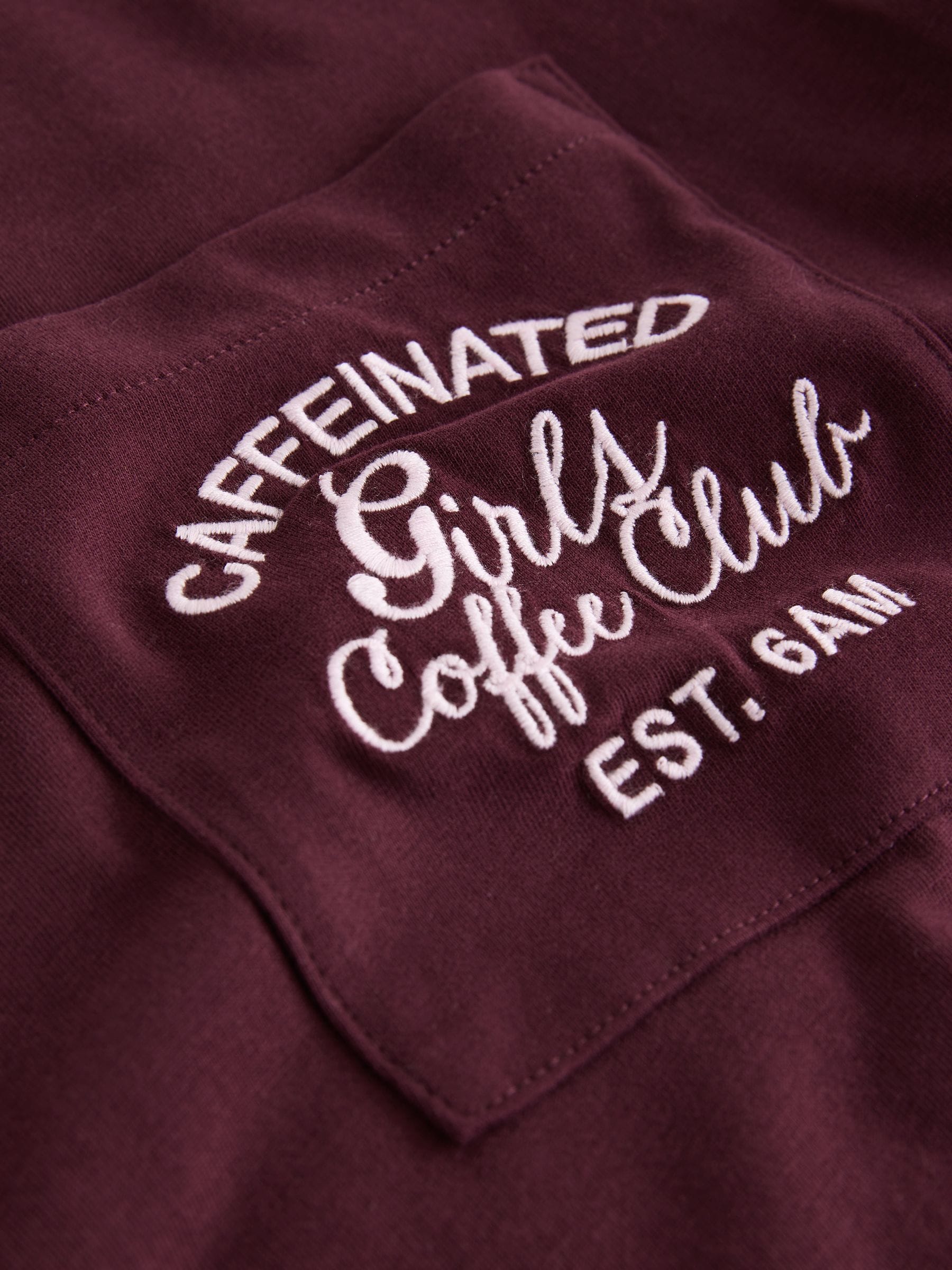 Short Sleeve Pyjamas - Burgundy Red/ Pink Wobbly Stripe - Regular - SIP Still Life