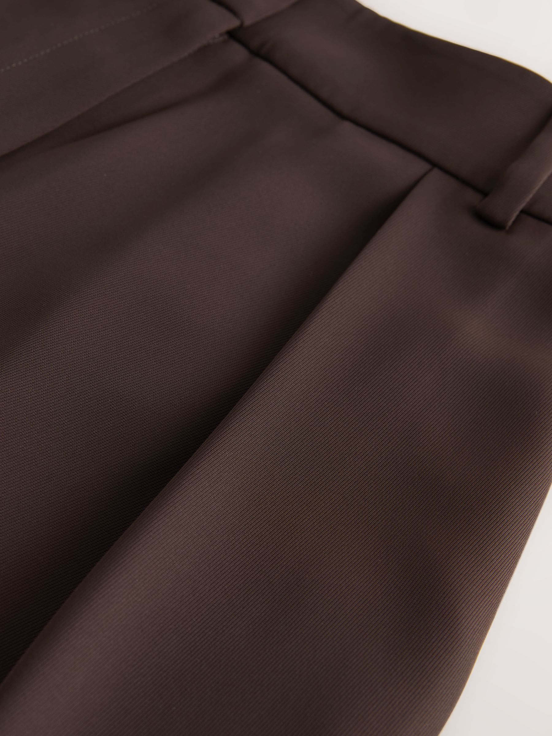 Elastic Back Wide Leg Trousers - Chocolate Brown - Regular - SIP Still Life