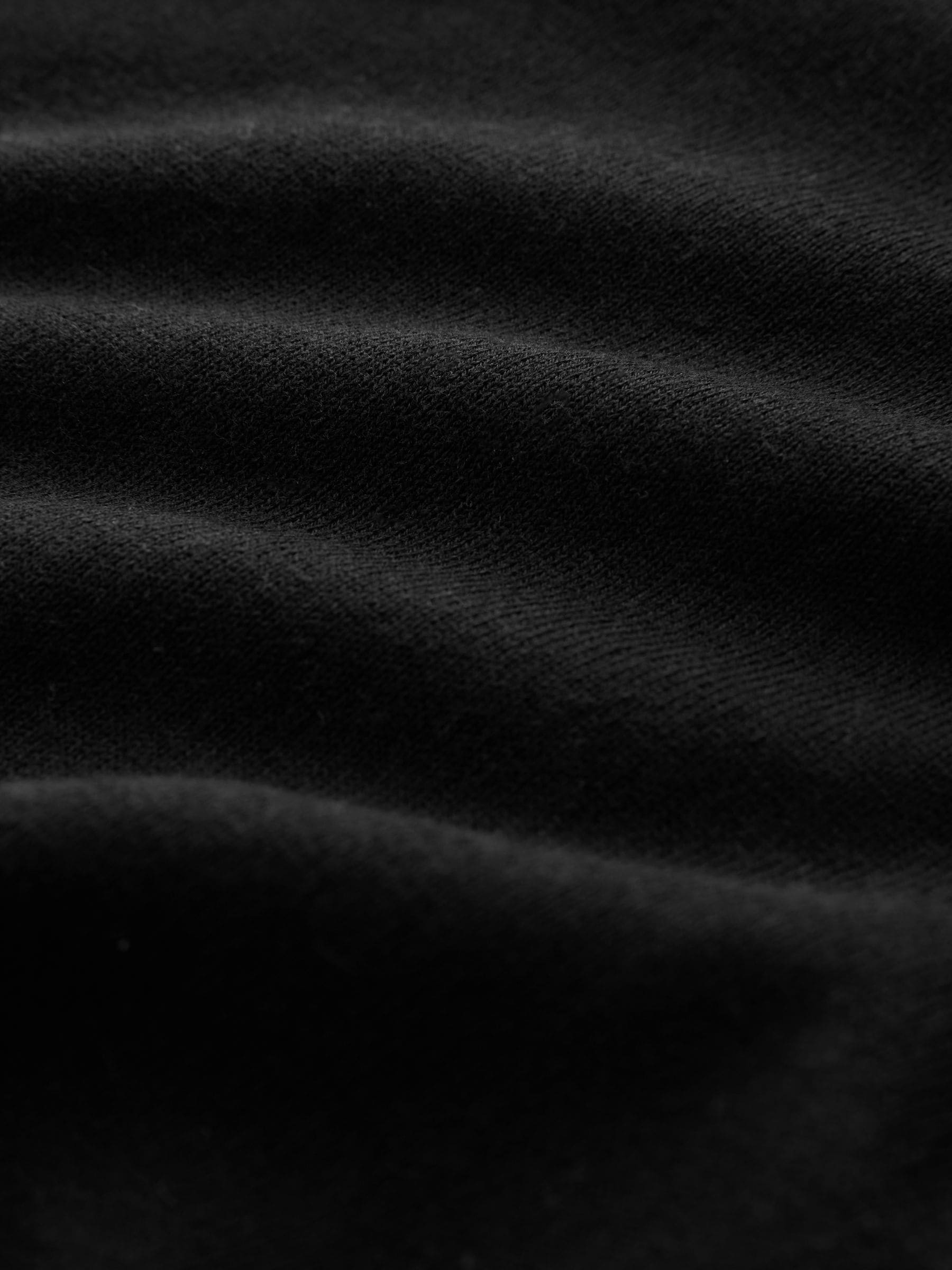 Cotton Rich Soft Touch Long Sleeve Crew Neck Jumper - Black - Regular - SIP Still Life