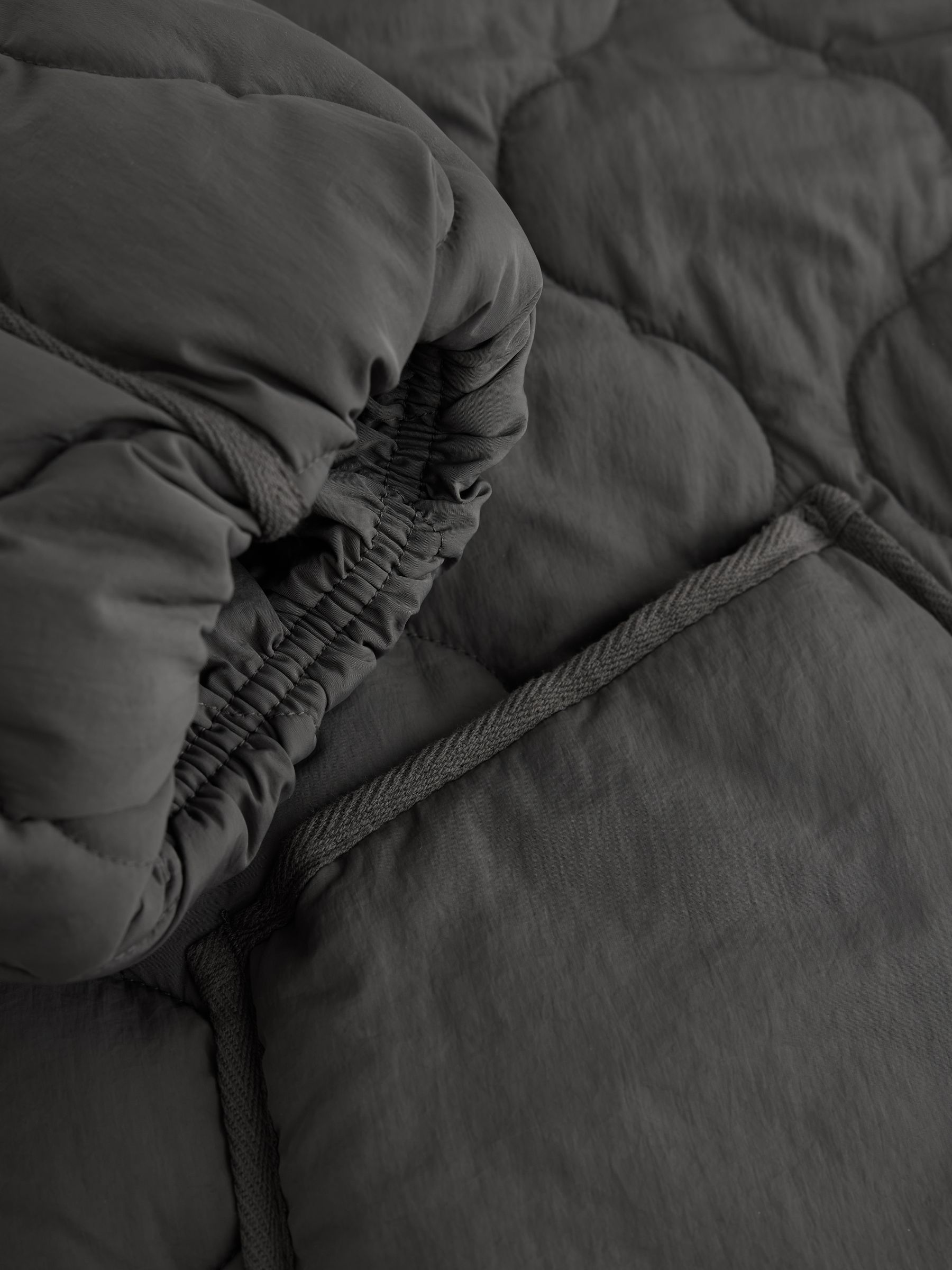 Shower Resistant Lightweight Quilted Jacket - Grey - Regular - SIP Still Life