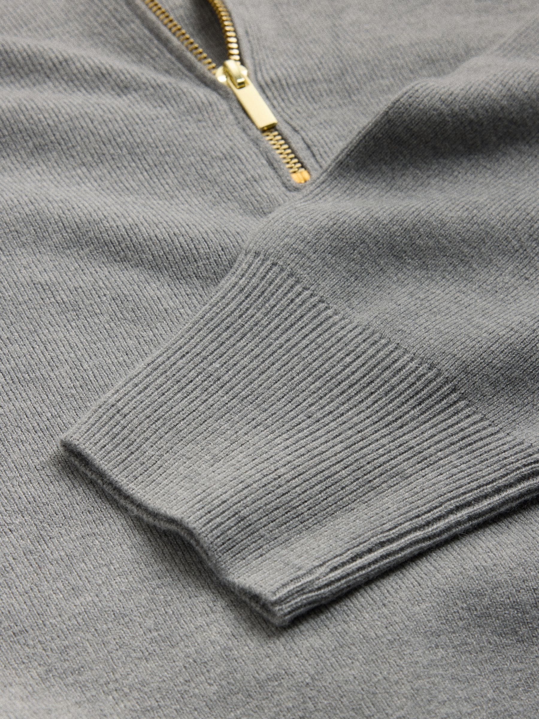 The Set 2 Pack Quarter Zip Jumpers - Charcoal Grey Marl Chocolate Marl/Brown - Regular - SIP Still Life