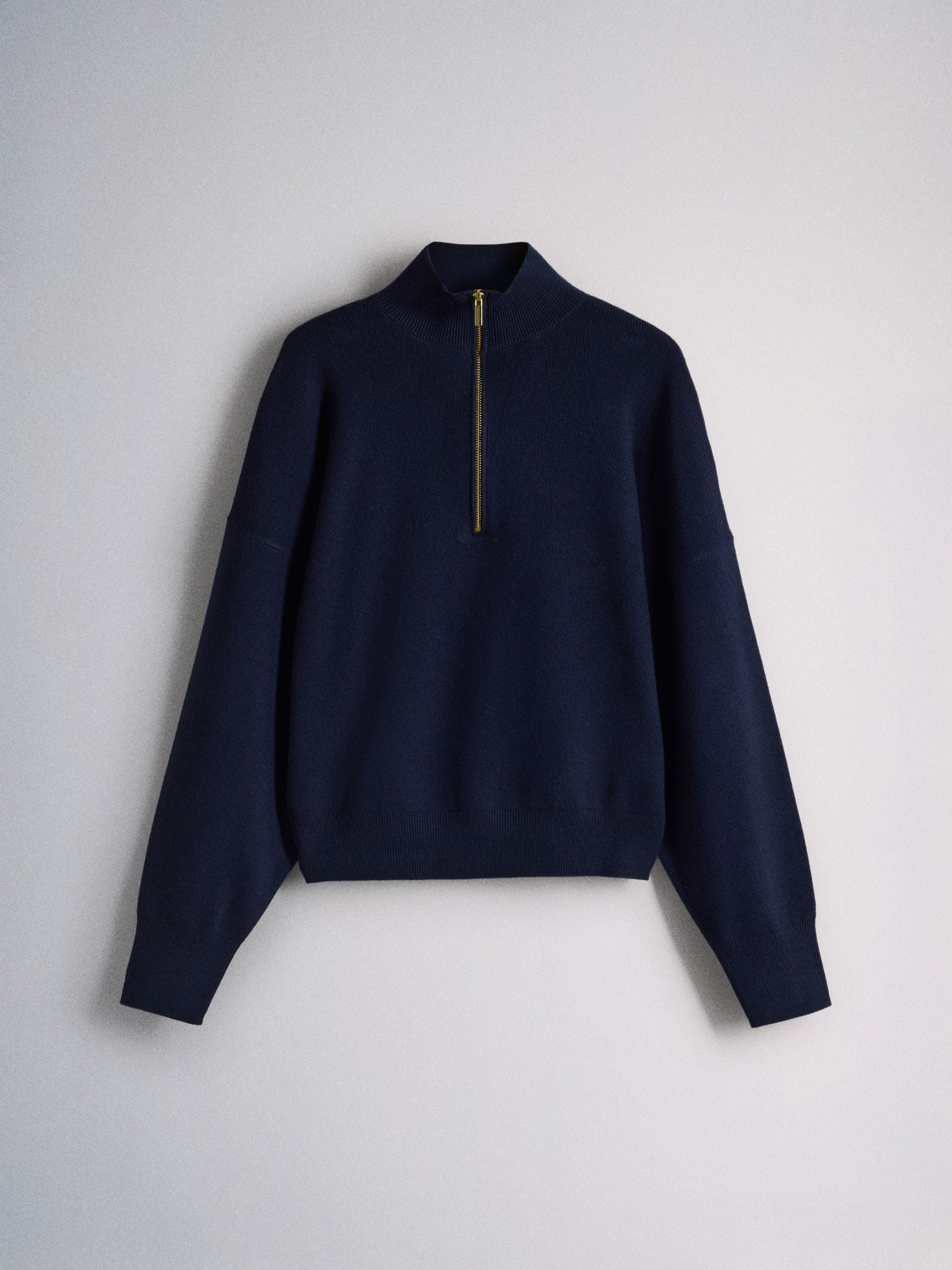 The Set 2 Pack Quarter Zip Jumpers - Caramel Marl/Brown Baritone Blue - Regular - SIP Still Life