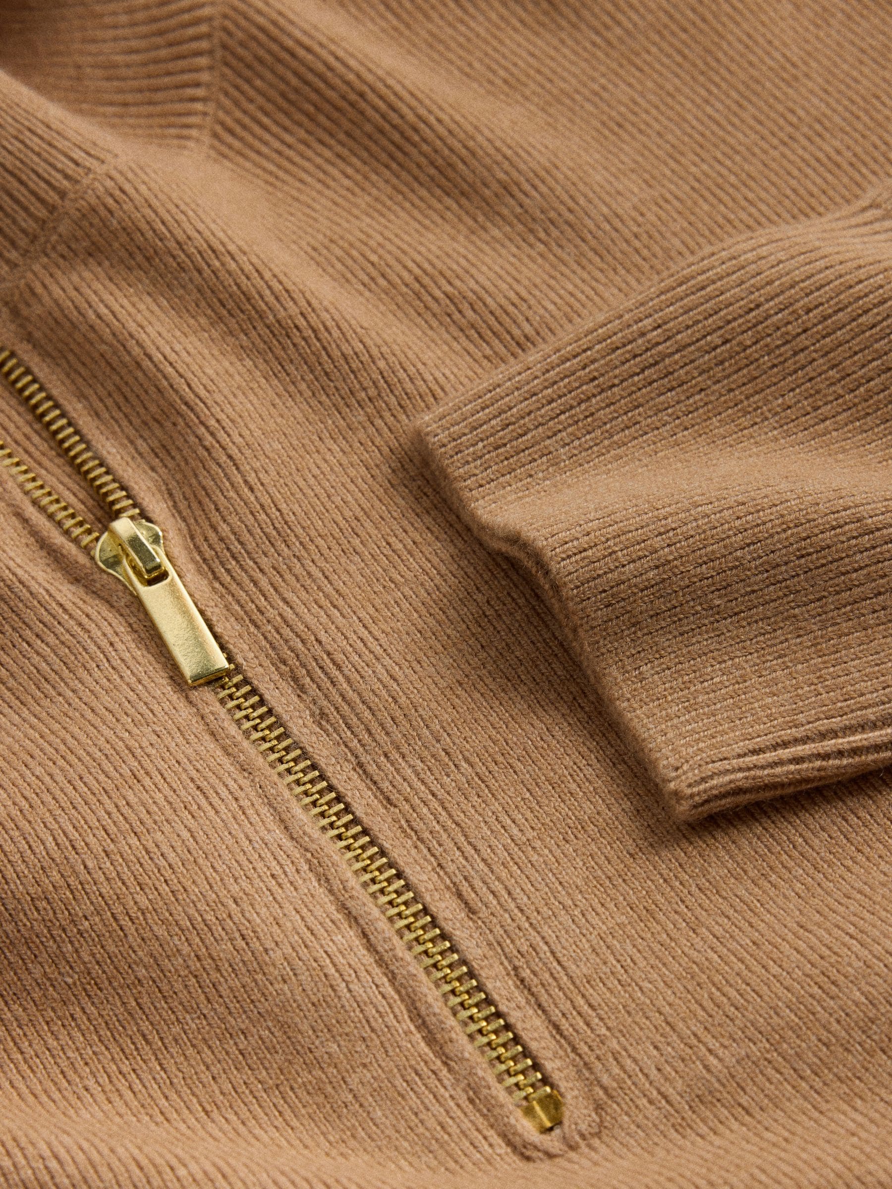 The Set 2 Pack Quarter Zip Jumpers - Caramel Marl/Brown Baritone Blue - Regular - SIP Still Life
