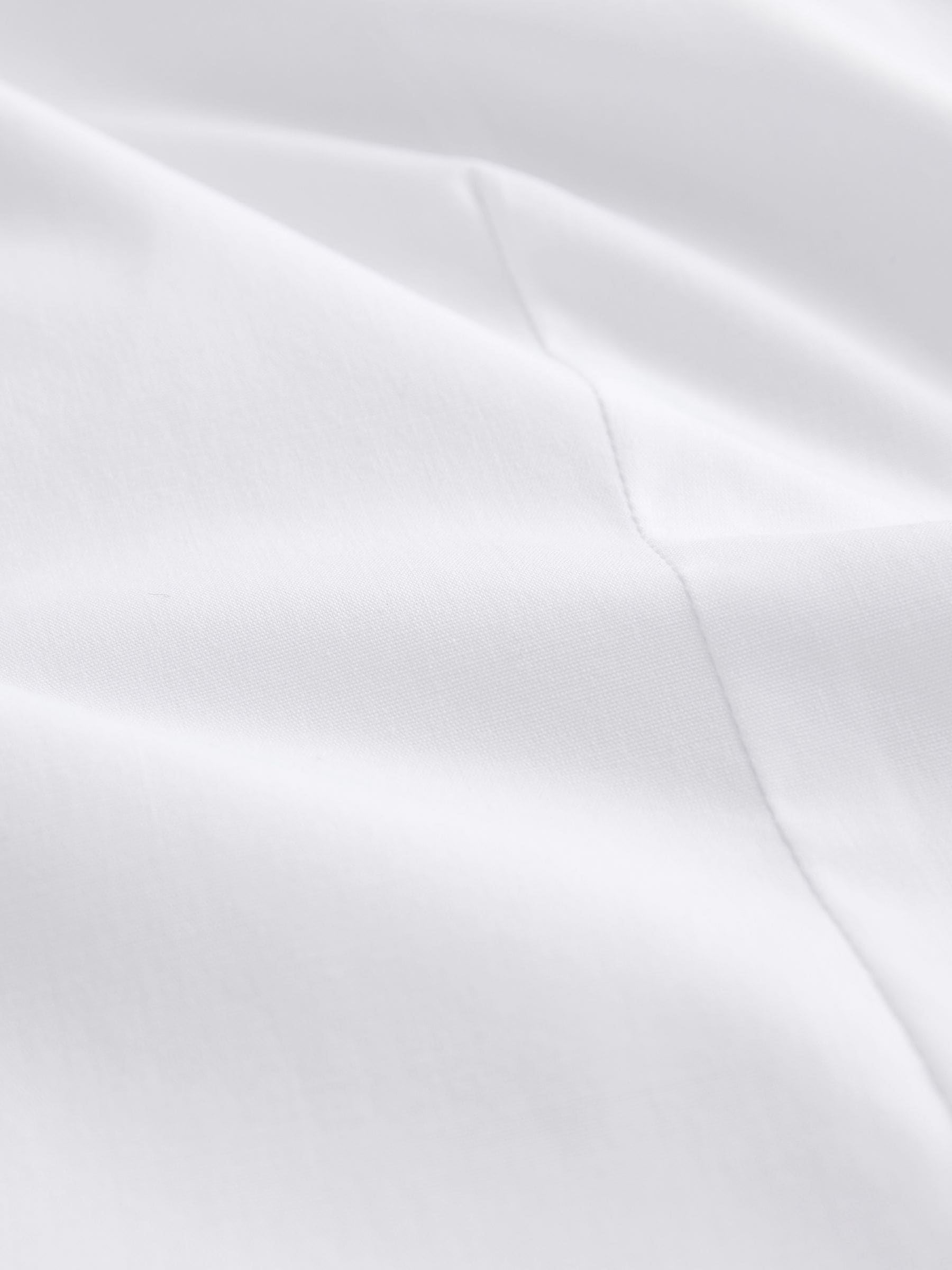 Fitted Stretch Essential Long Sleeve Shirt - White - Regular - SIP Still Life