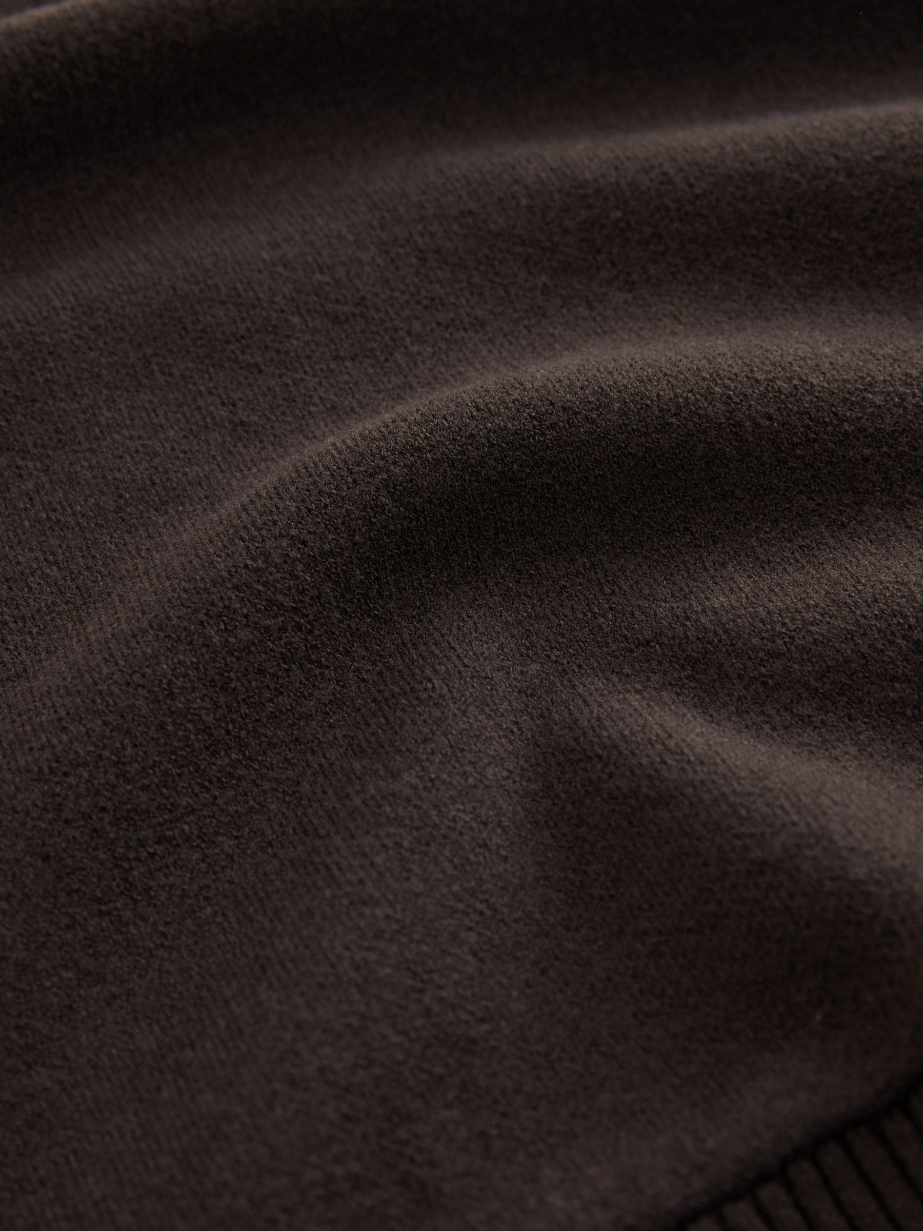 Long Sleeve Crew Neck Cosy Knit Jumper - Chocolate Brown - Regular - SIP Still Life