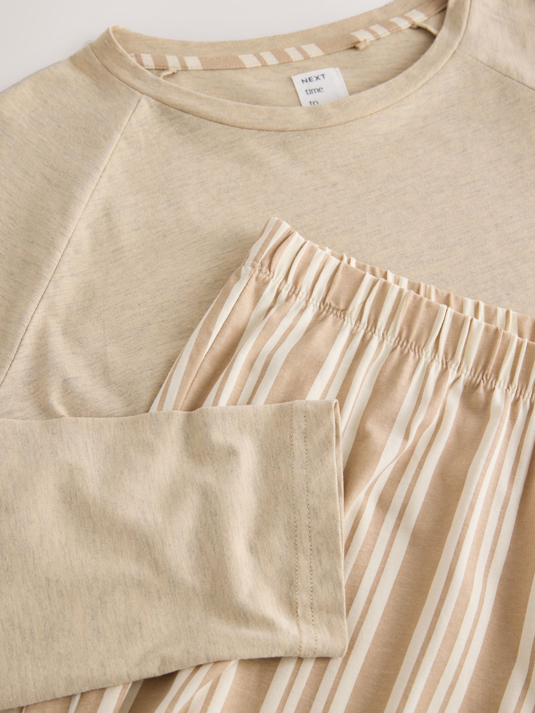 Long Sleeve Pyjamas - Neutral Stripe - Regular - SIP Still Life